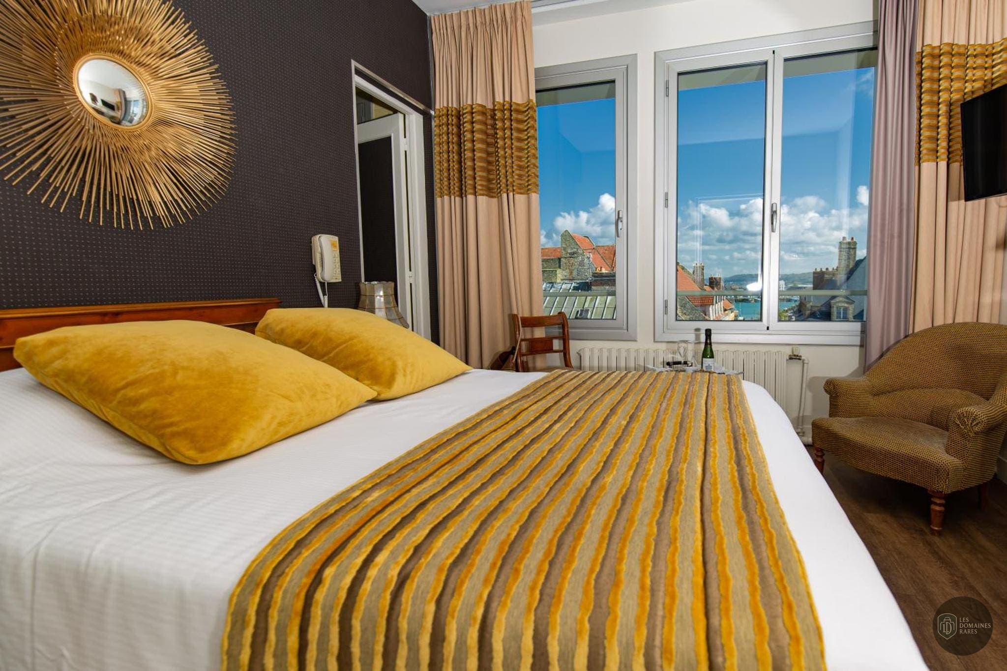 Chambre de l'hôtel Aguado Hôtel à Dieppe en Normandie