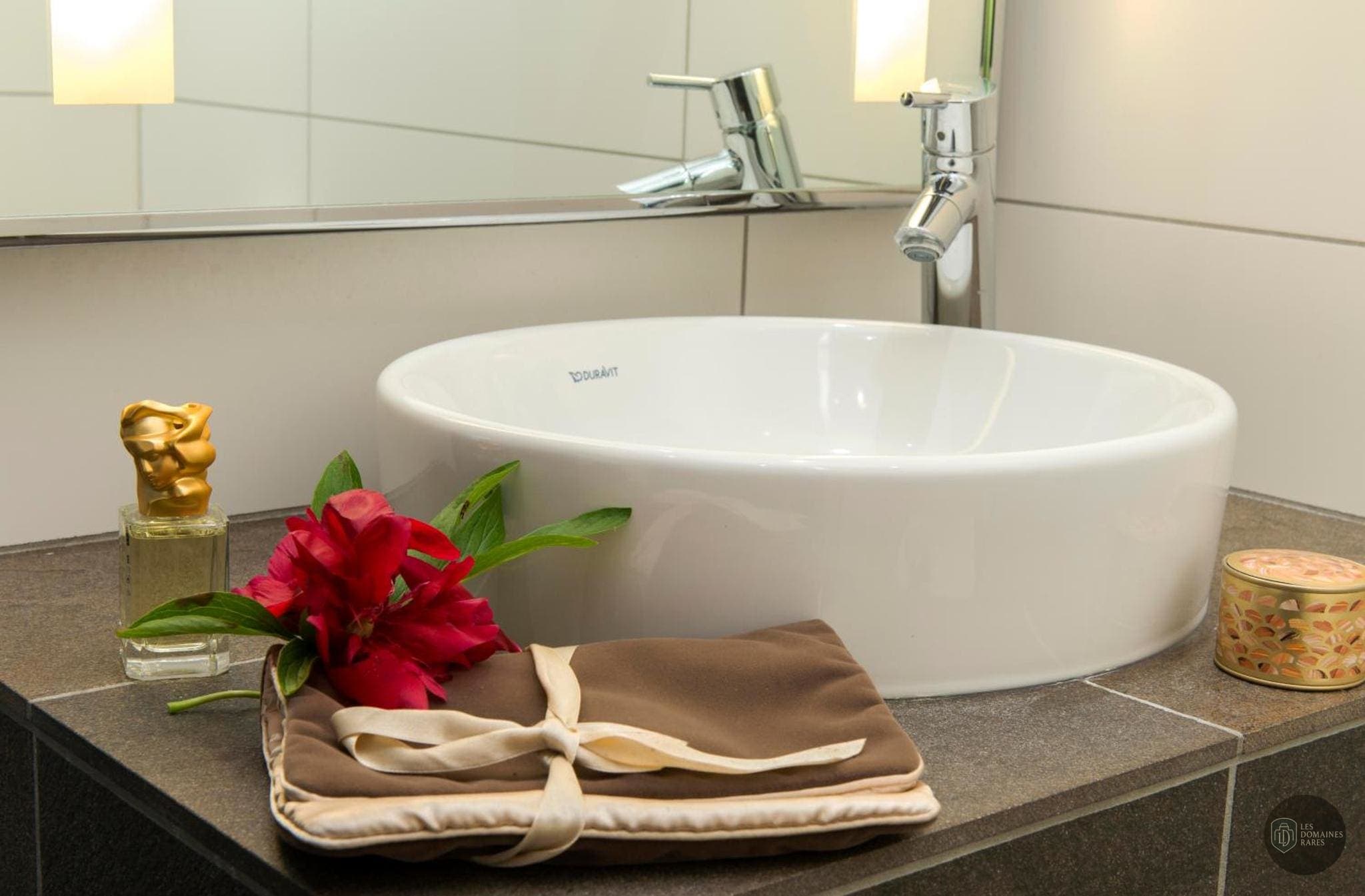 Salle de bain de l'hôtel Aguado Hôtel à Dieppe en Normandie