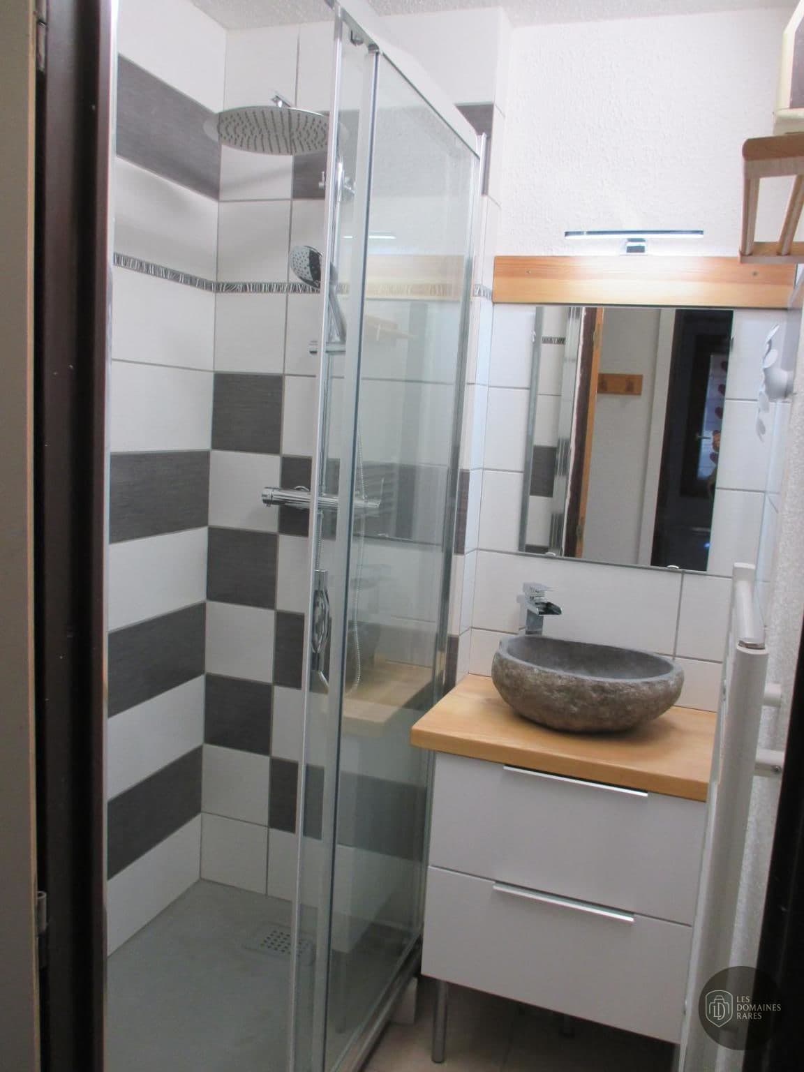 Salle de bain de l'hôtel Armancette à Megève en Auvergne-Rhône-Alpes
