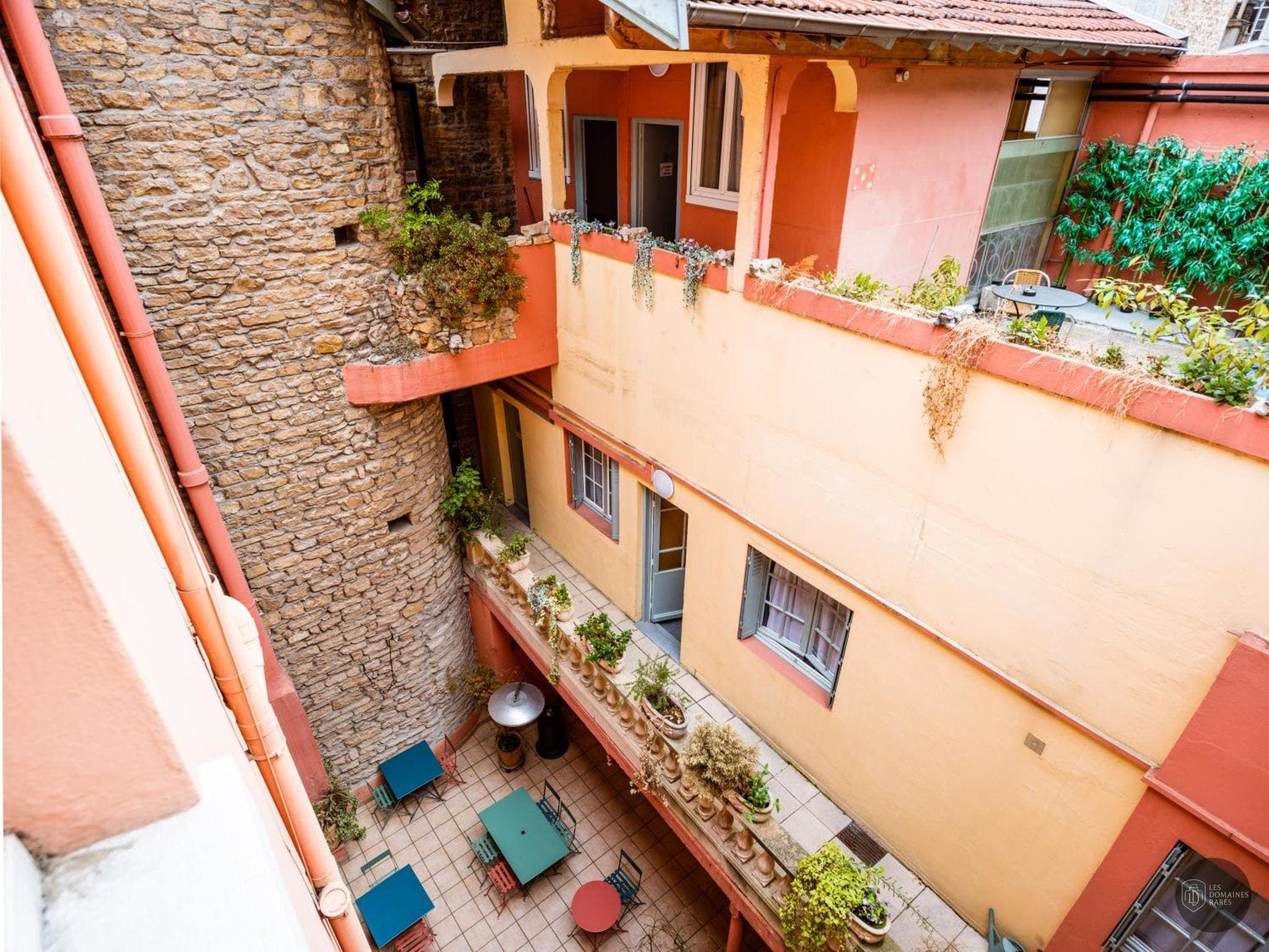 Vue du lieu Au Patio Morand à Lyon en Auvergne-Rhône-Alpes
