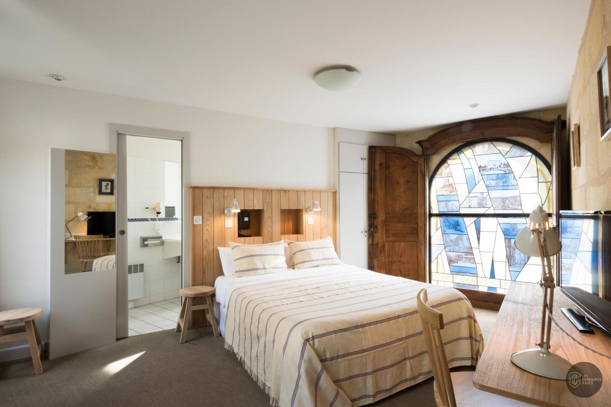 Chambre de l'hôtel Auberge de la Commanderie en Nouvelle-Aquitaine - séminaire gironde