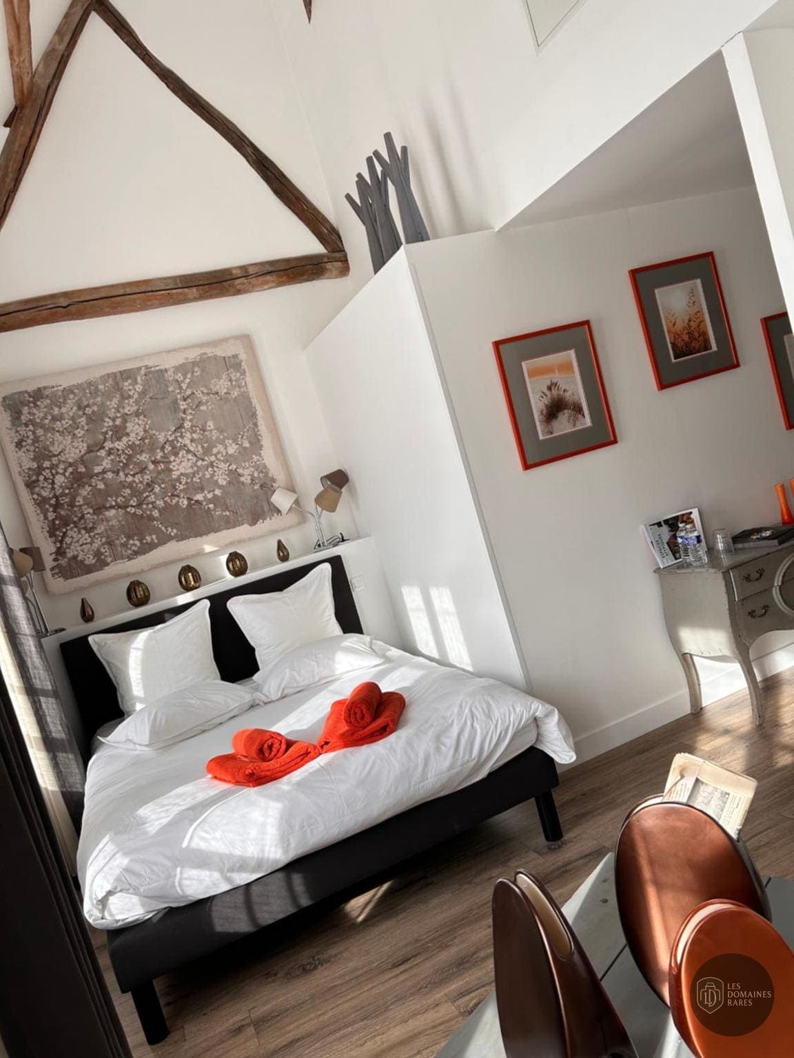 Chambre de l'auberge Auberge de la Rose en Pays de la Loire - séminaire gennes-val-de-loire