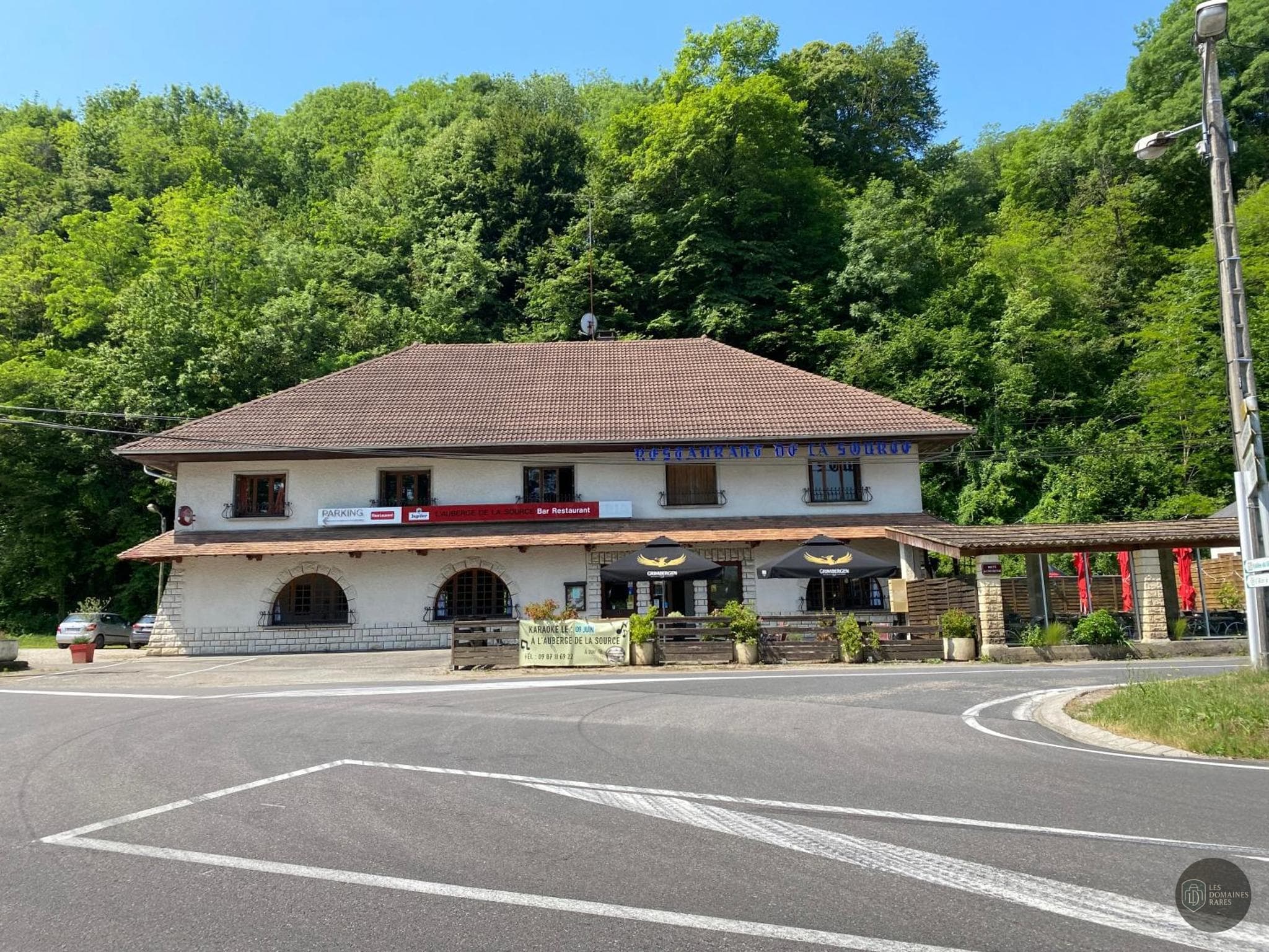 Vue de l'auberge Auberge de la Source en Normandie