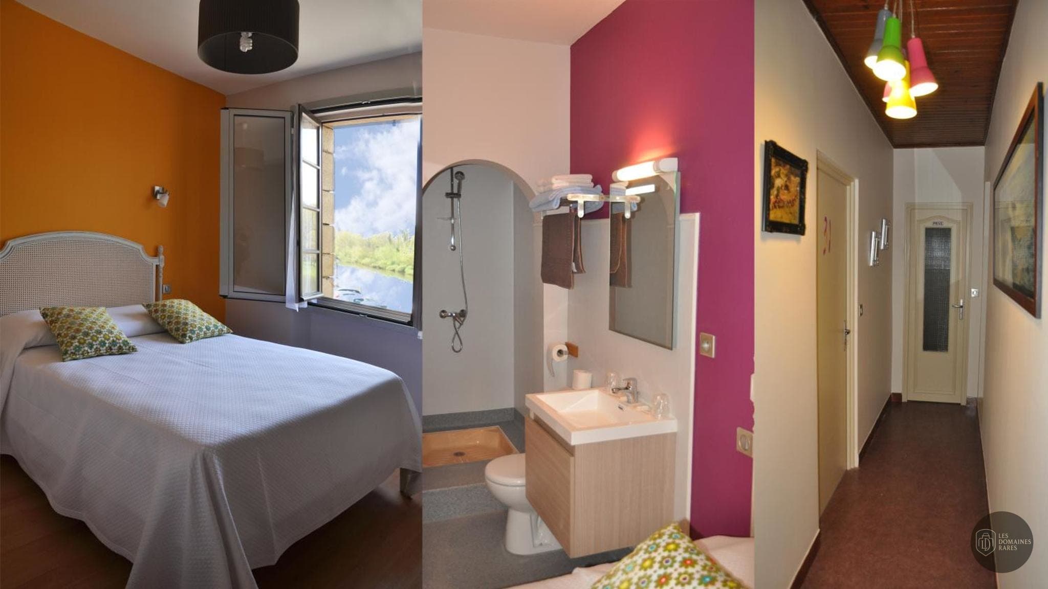 Chambre de l'hôtel Auberge des Platanes à La en Nouvelle-Aquitaine