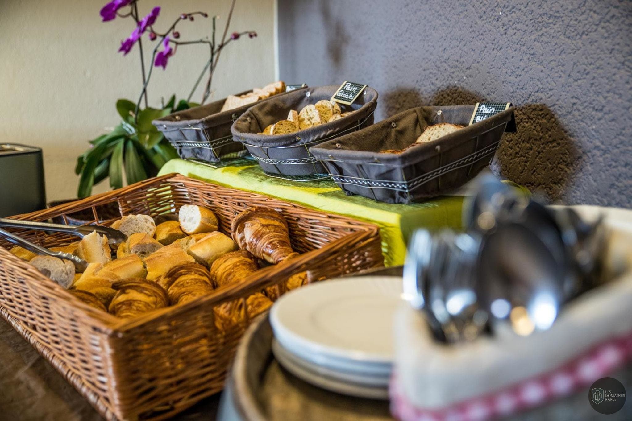 Vue extérieure de l'hôtel Auberge du Pastel à Nailloux en Occitanie
