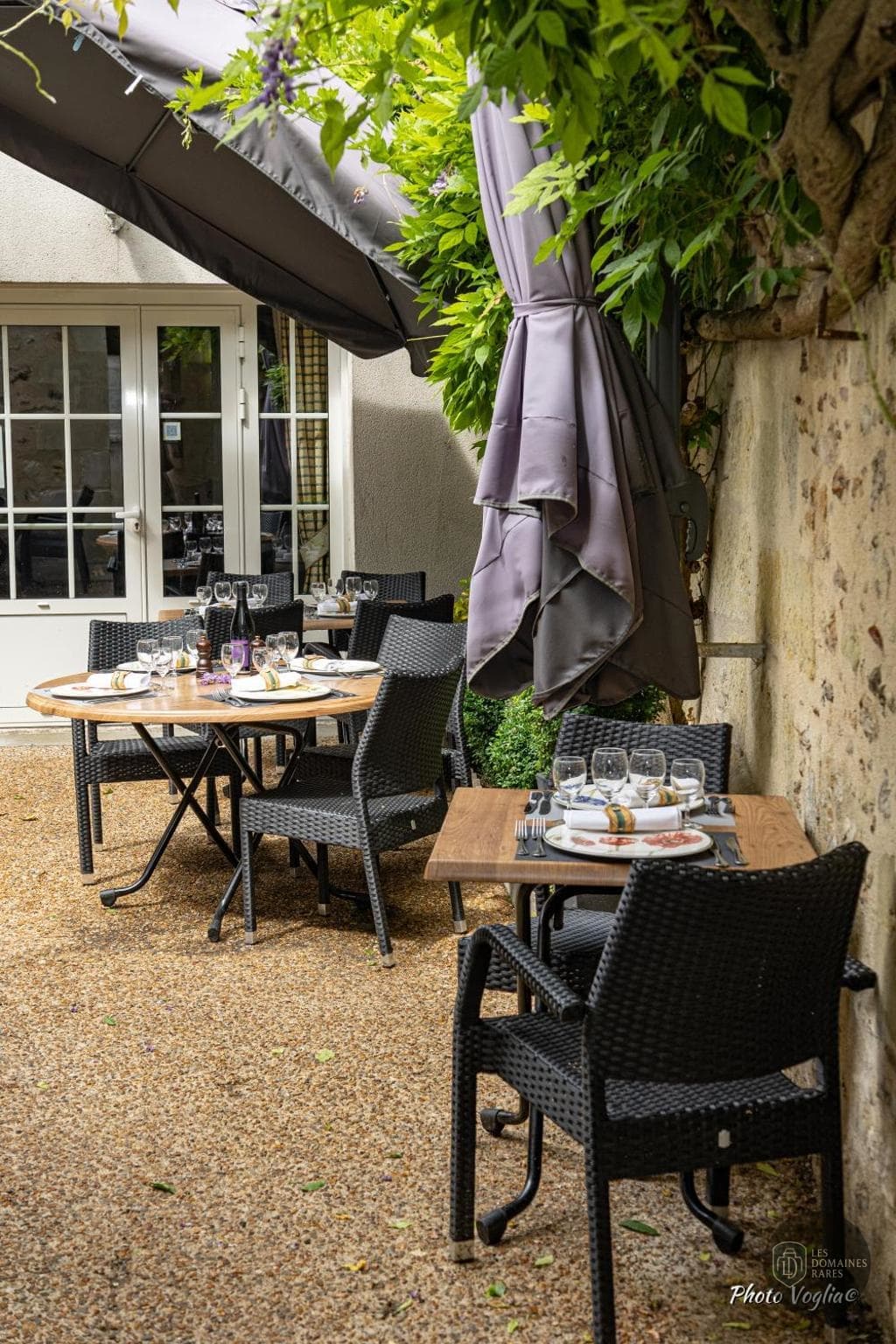 Vue extérieure de l'auberge Auberge le Colombien à Villandry en Centre-Val de Loire