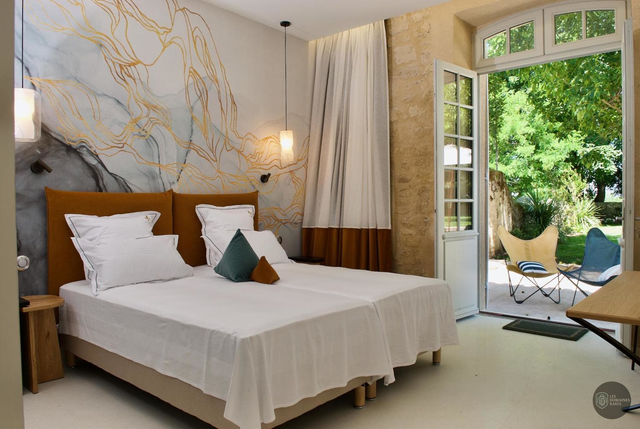 Chambre de l'hôtel Aux Ducs de Sienne en Nouvelle-Aquitaine - séminaire montagne
