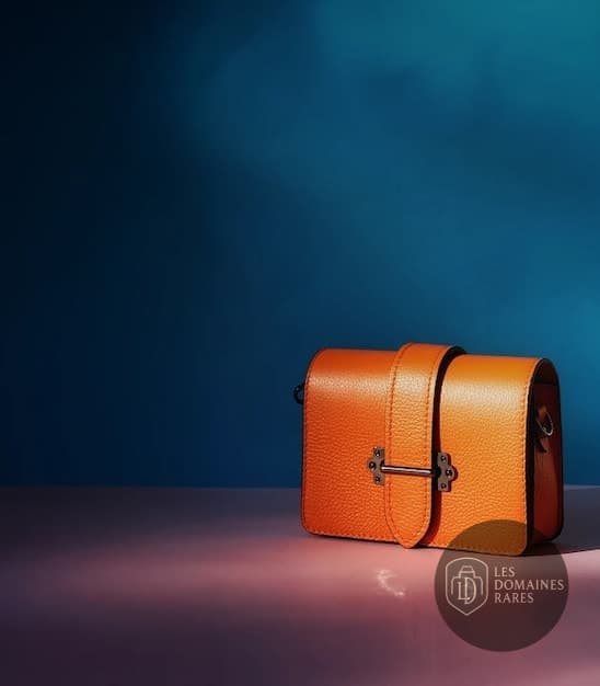 Sac à main en cuir orange