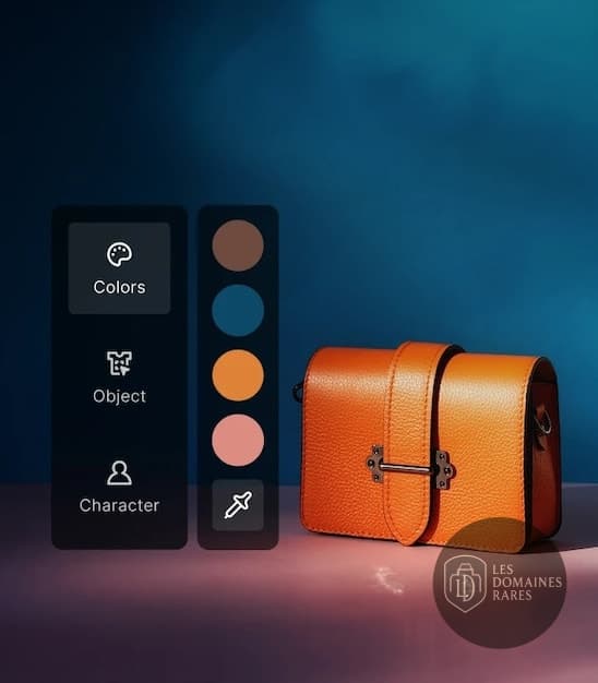 Interface de sélection de couleurs