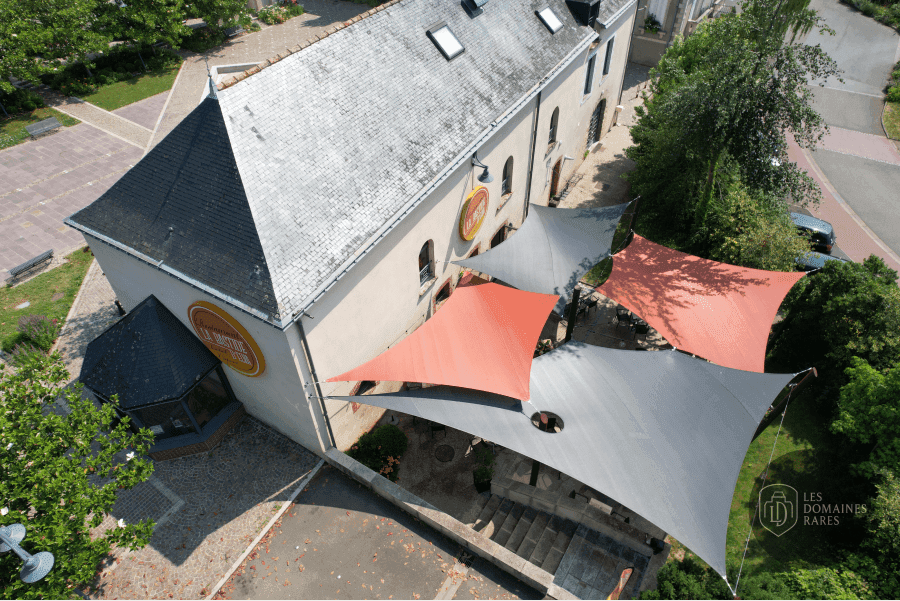 Vue aérienne de la Bastide d'Elva