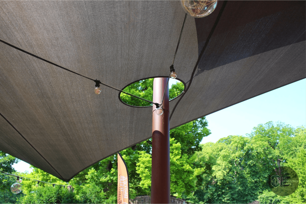 Détail de la structure de la terrasse