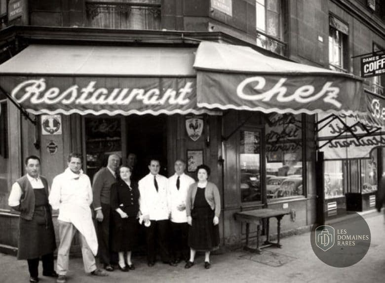 Ancienne photo façade restaurant Chez Benoit