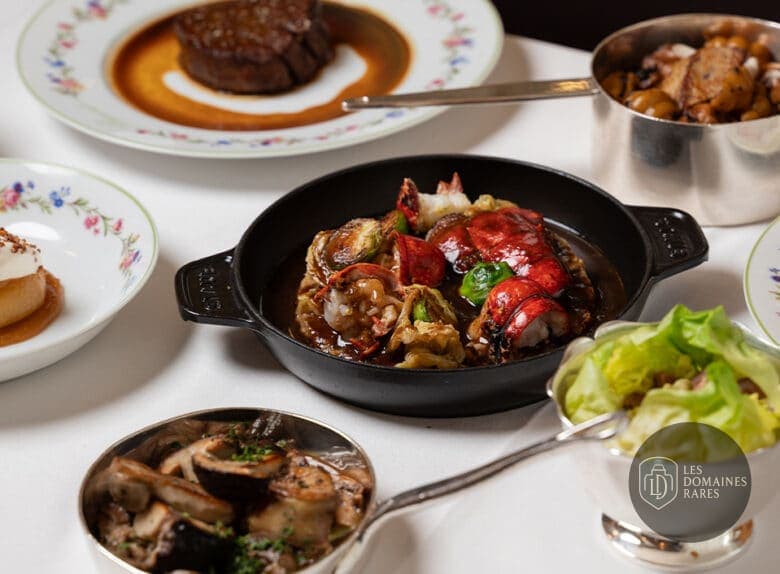 Assortiment de plats du restaurant Benoit