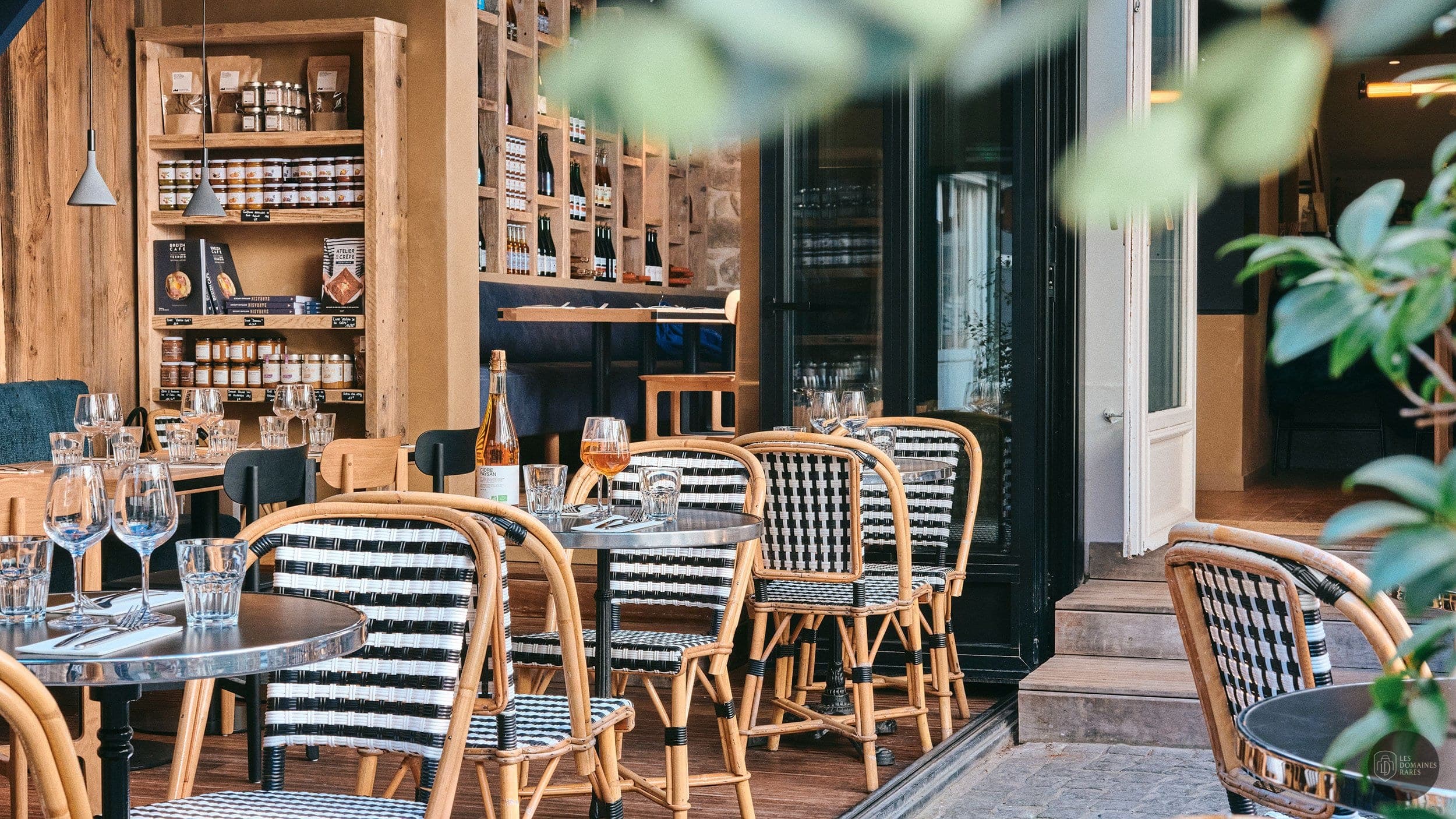 Terrasse extérieure du restaurant Breizh Café