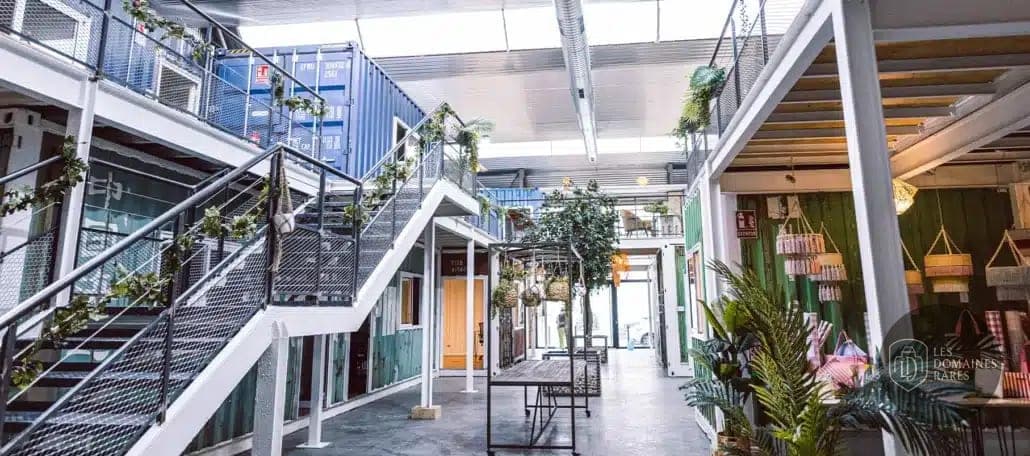 Espace intérieur de l'espace de coworking Bureaux and Co à Lattes en Occitanie