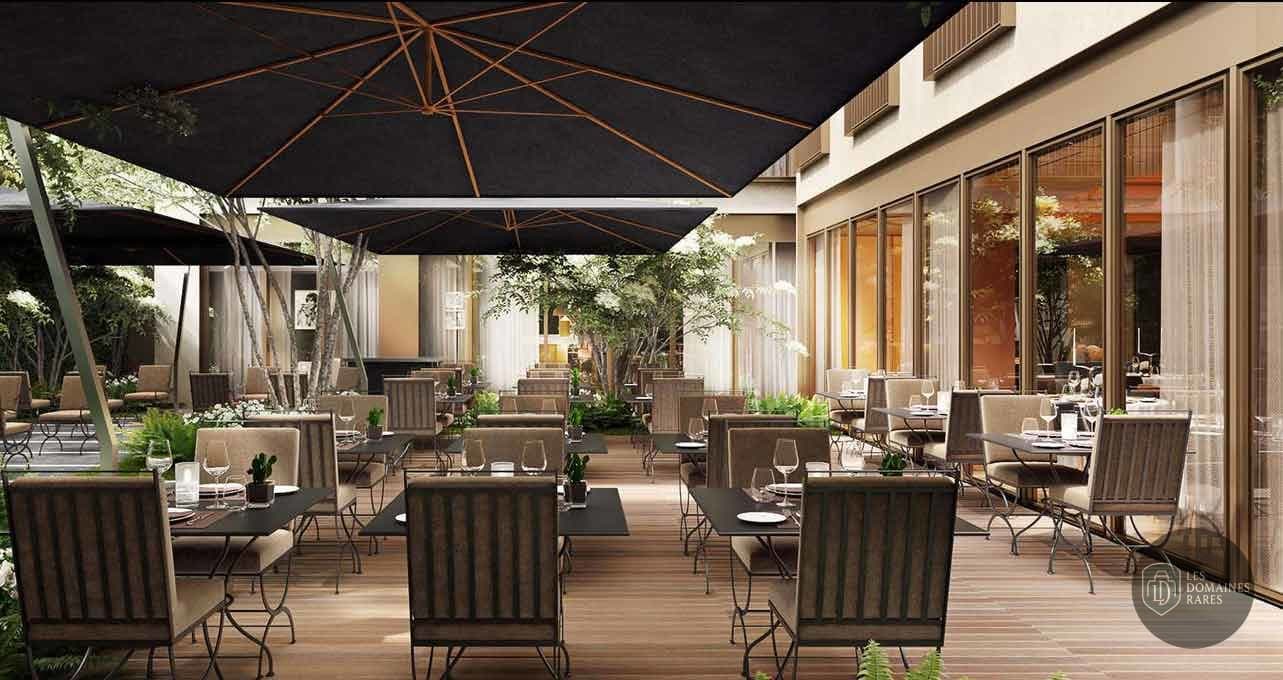 Terrasse extérieure du restaurant