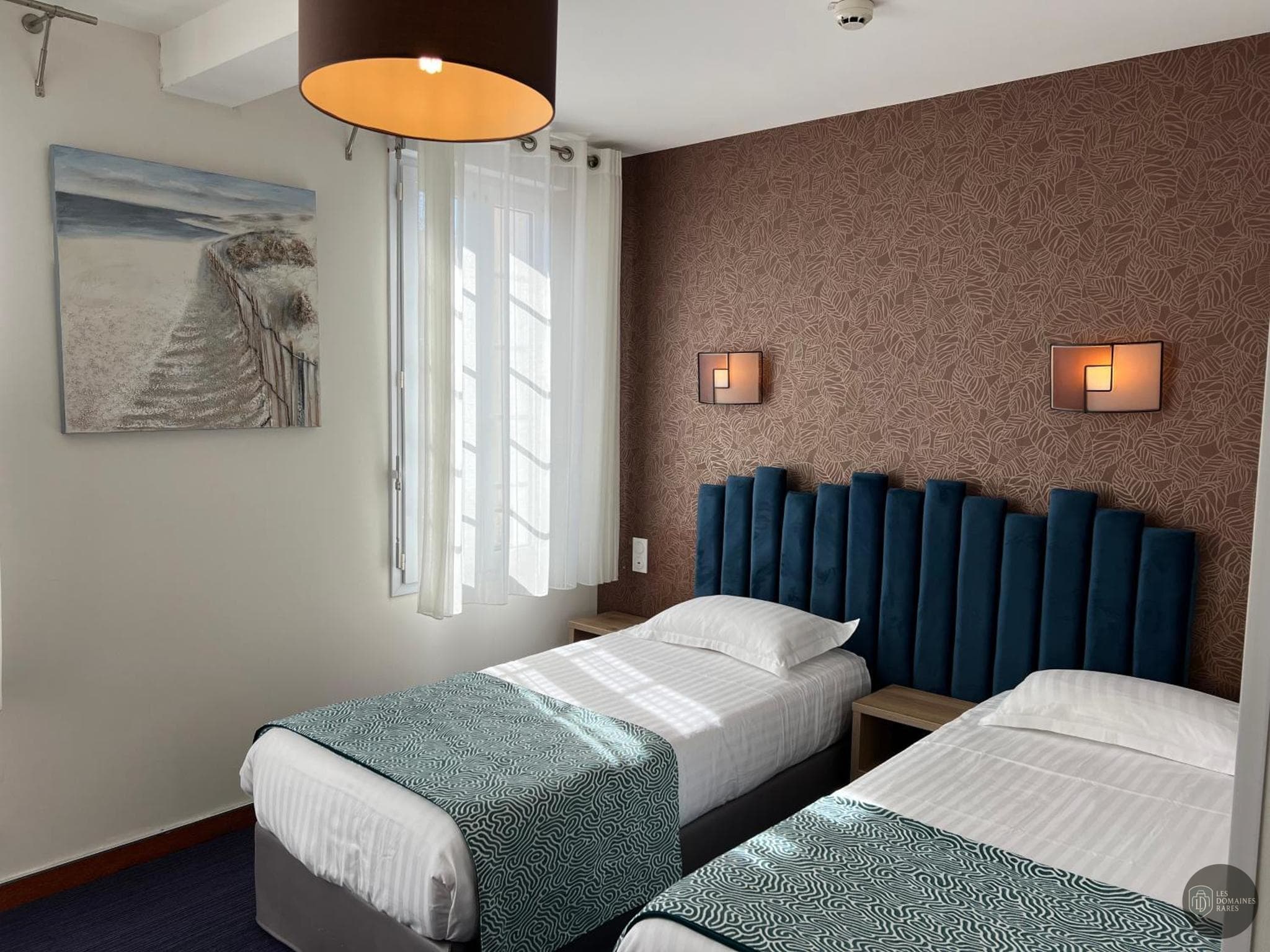 Chambre de l'hôtel Calme des Pins à Les en Pays de la Loire