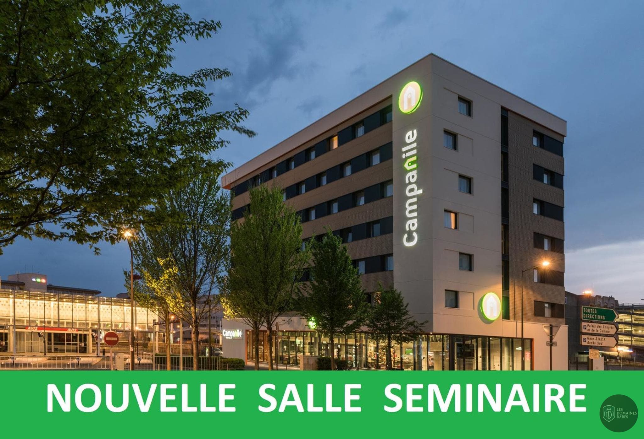 Vue extérieure de l'hôtel Campanile Le Mans à Le en Pays de la Loire