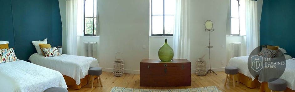 Chambre du château Château Saint-Denis en Nouvelle-Aquitaine - séminaire lot-et-garonne (47)