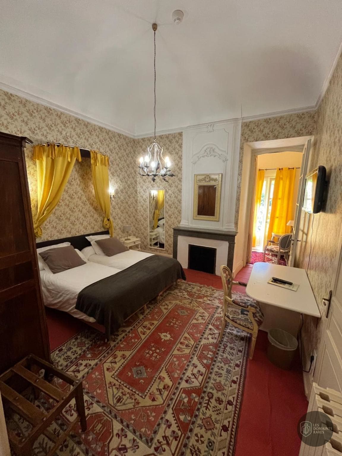 Chambre du château Château d'Ayres à Meyrueis en Occitanie