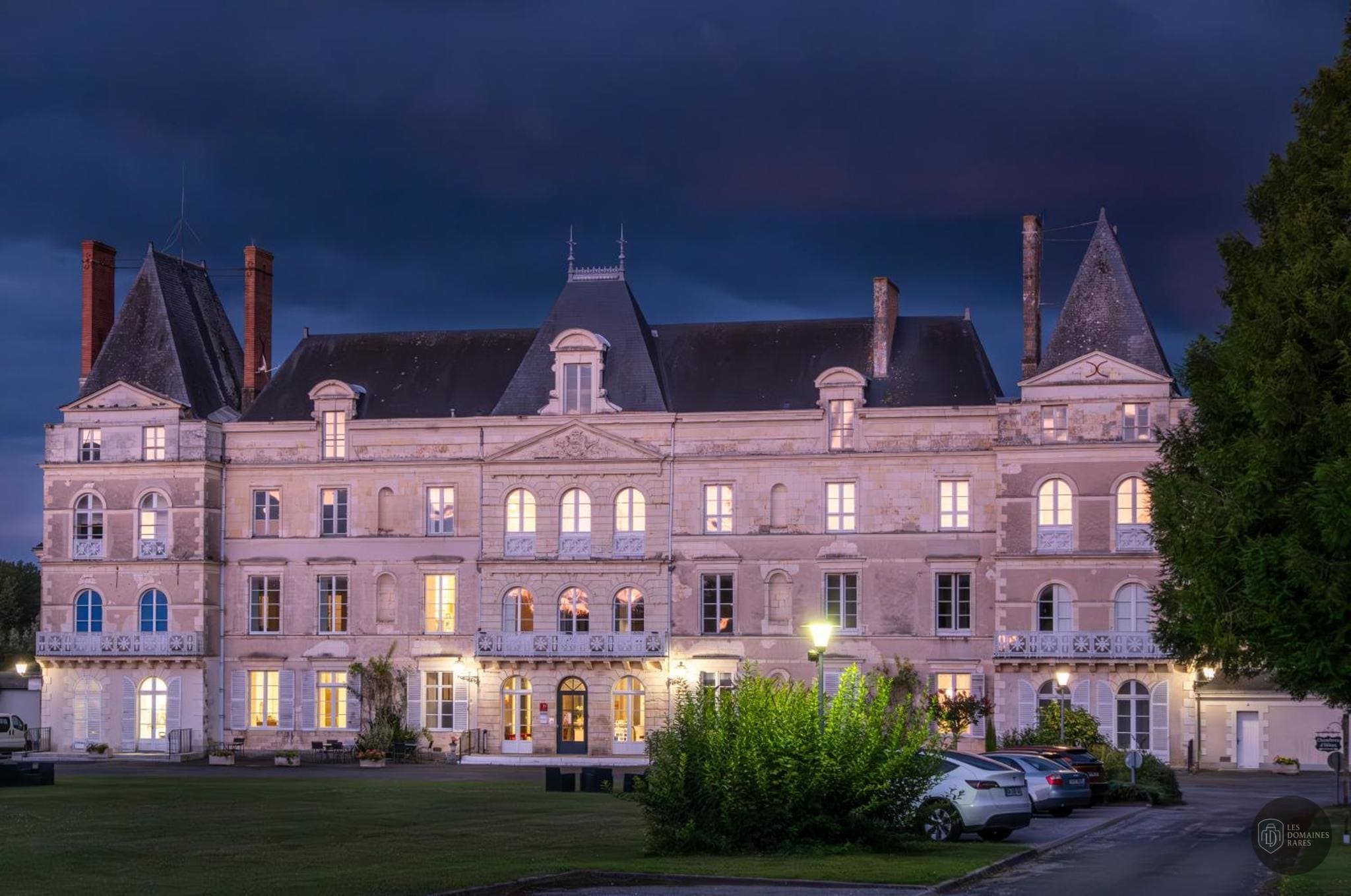 Vue du château Château de Briançon à Beauné en Pays de la Loire