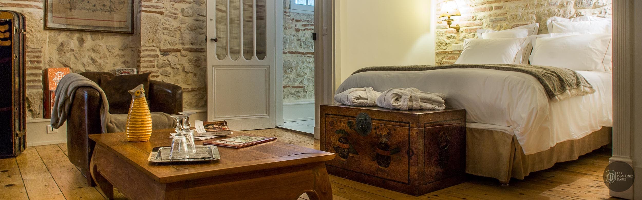 Chambre du château Château de Cambes en Nouvelle-Aquitaine