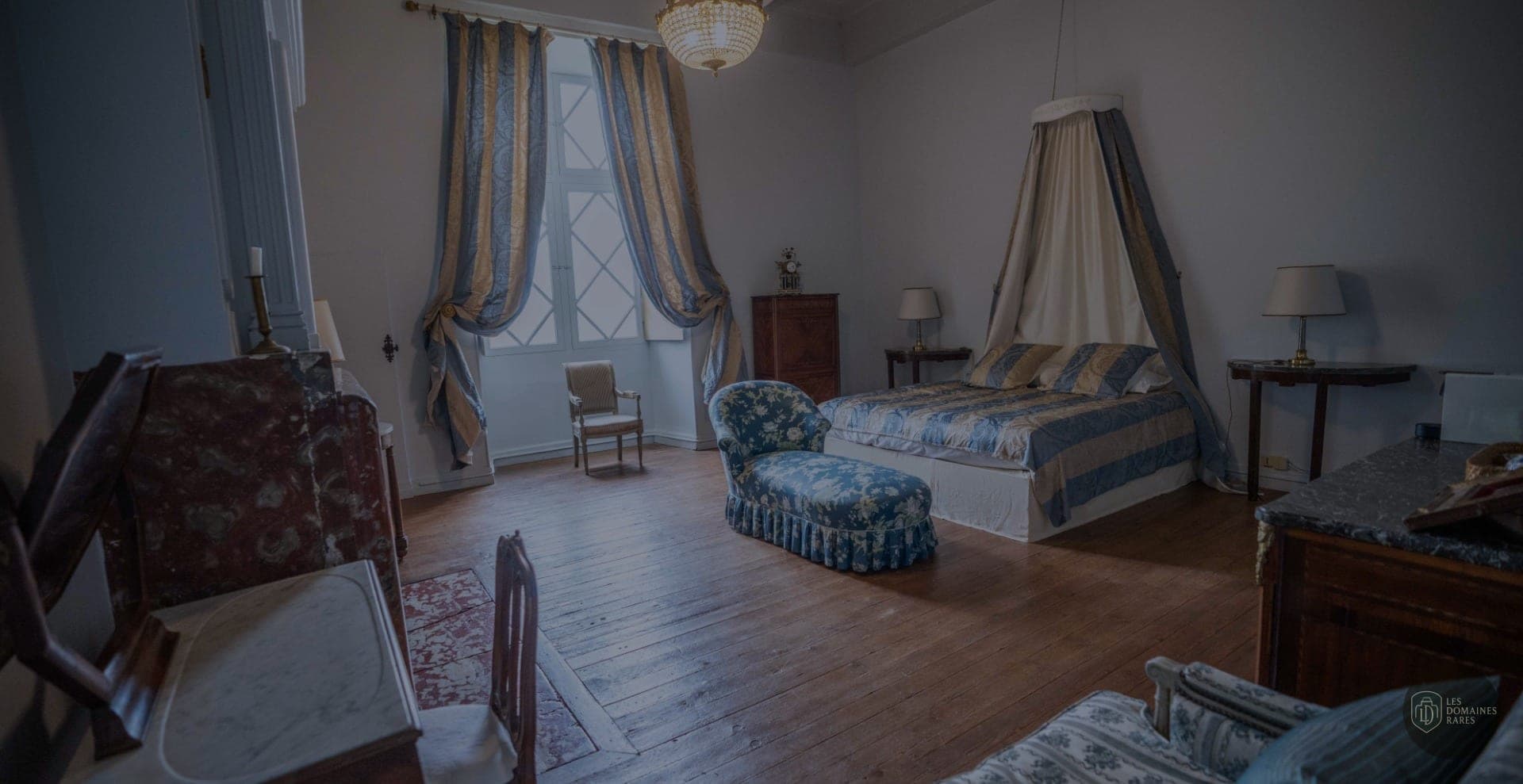 Chambre du château Château de Caumont en Occitanie
