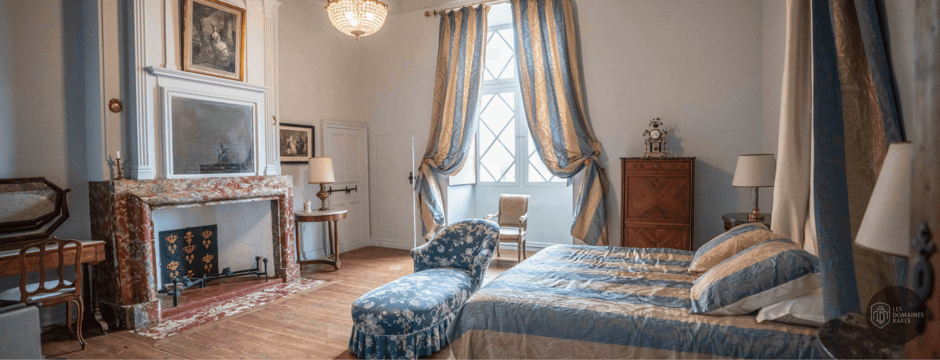 Chambre du château Château de Caumont en Occitanie