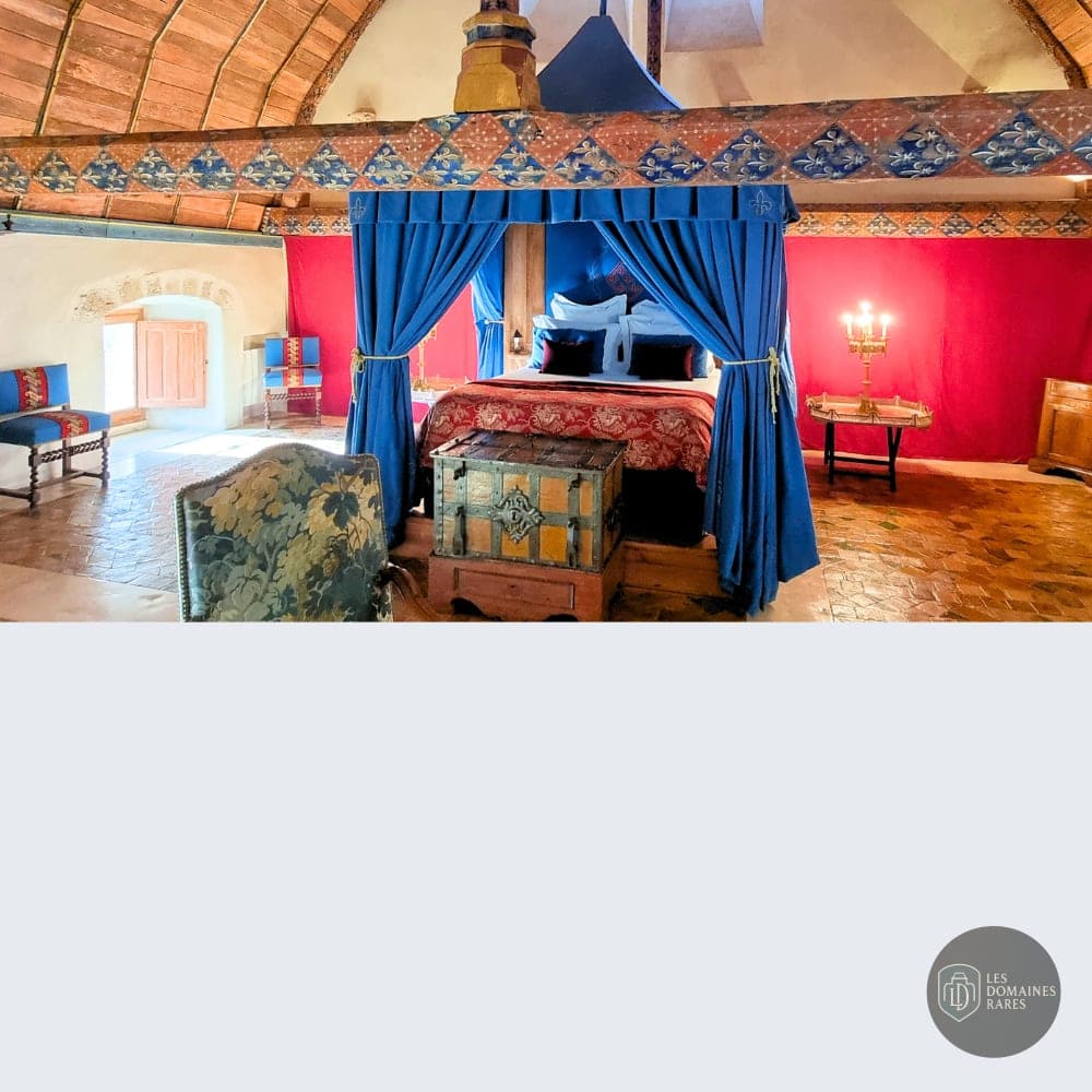 Chambre du château Château de Farcheville à Bouville en Île-de-France