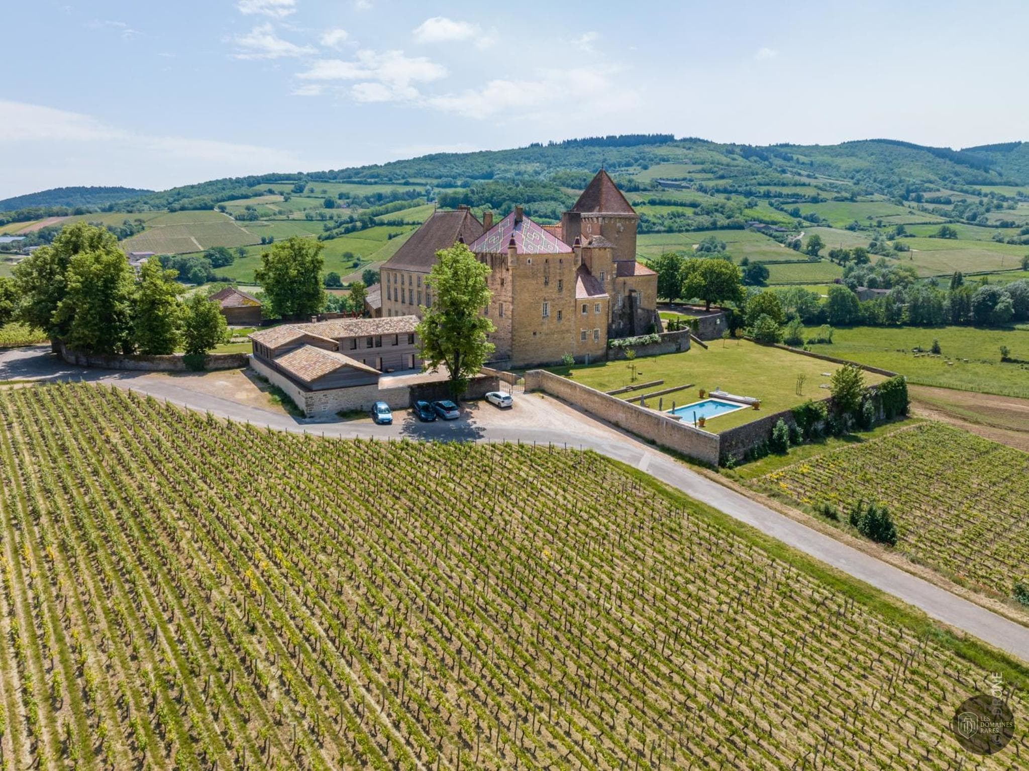 Chambre du château Château de Pierreclos à Pierreclos en Bourgogne-Franche-Comté