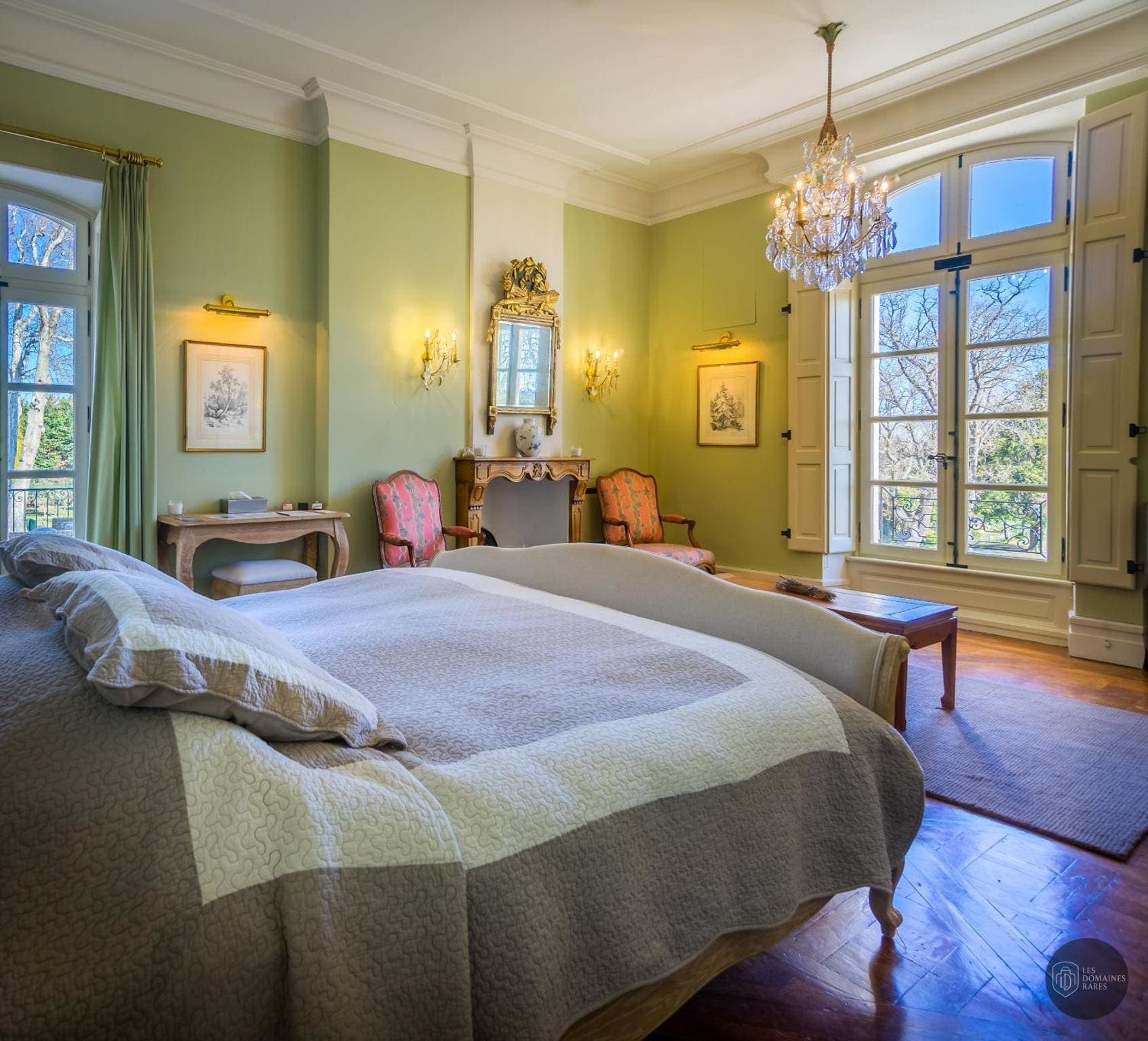 Chambre du château Château de Tourreau à Sarrians en Provence-Alpes-Côte d'Azur - séminaire vaucluse