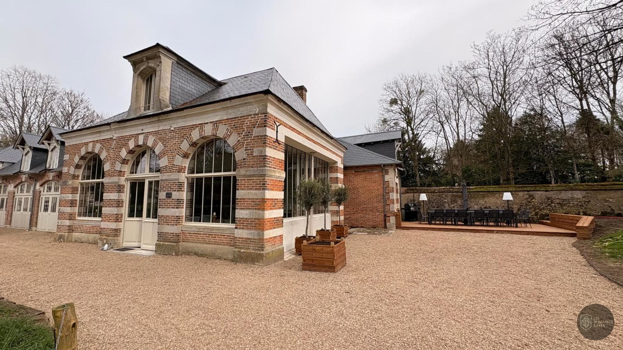 Chambre du château Château du Perron en Normandie