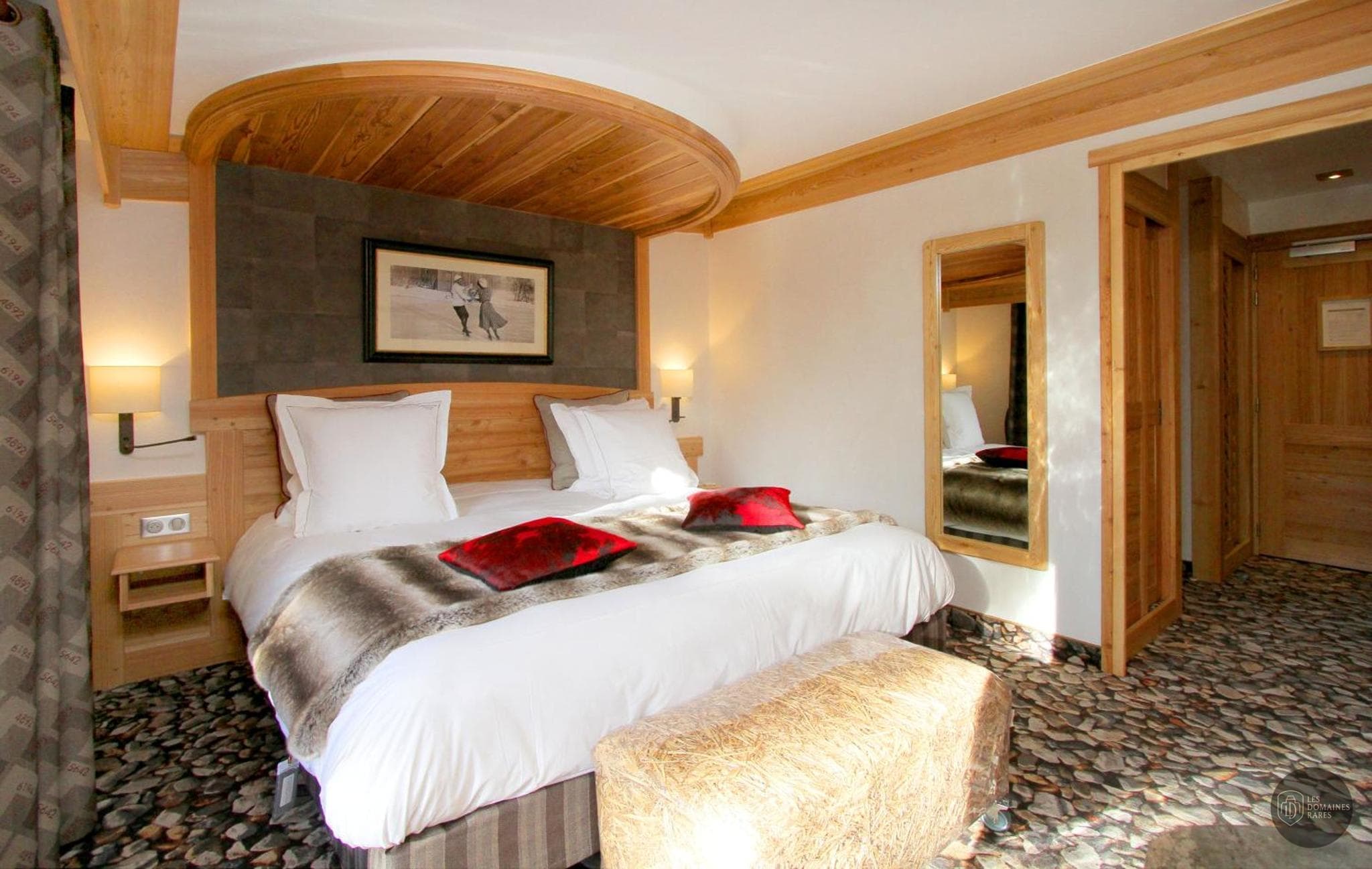 Chambre de l'hôtel Chalet Mounier à Les en Auvergne-Rhône-Alpes - séminaire isère