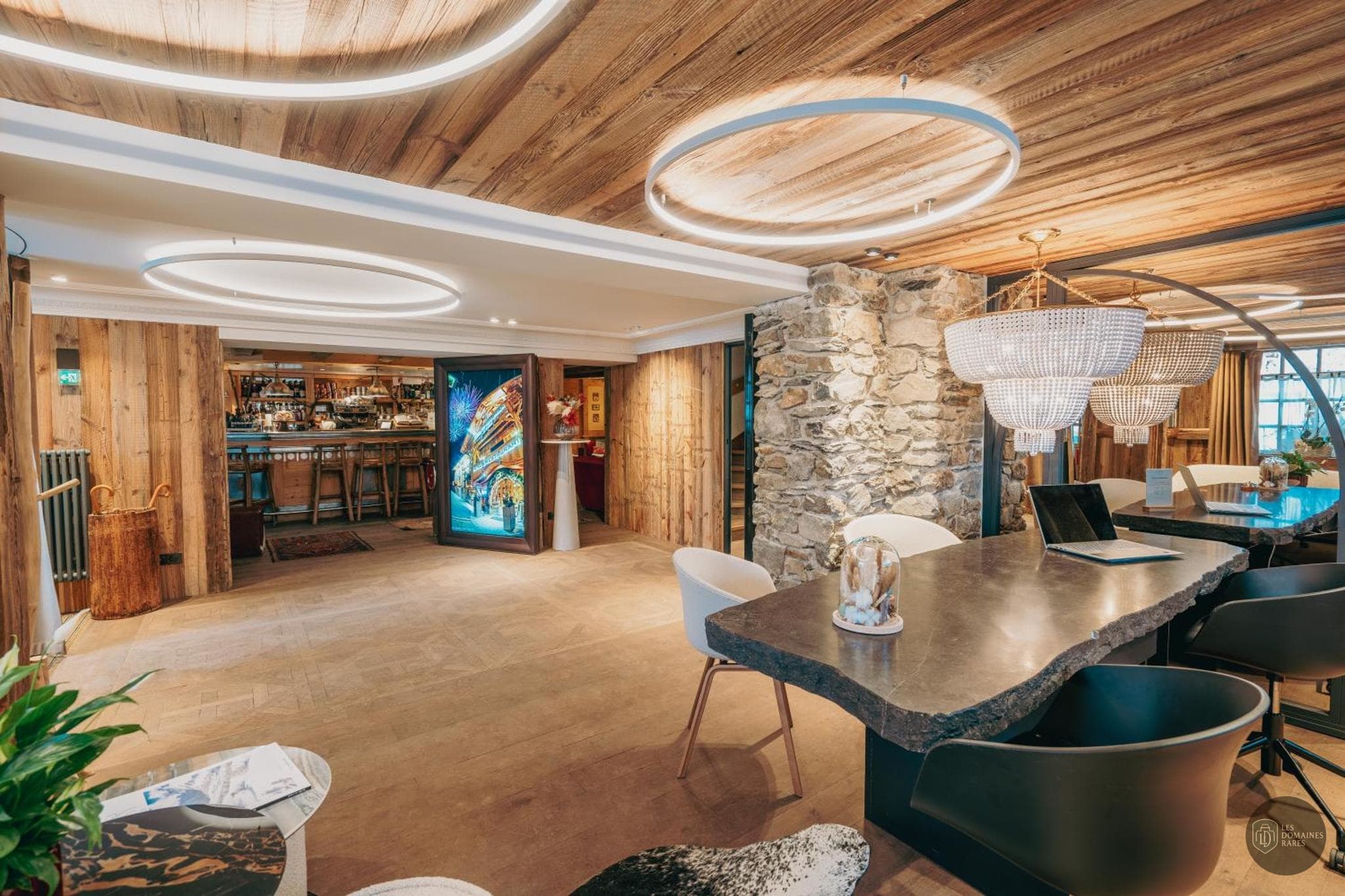 Espace intérieur de l'hôtel Chalet Mounier à Les en Auvergne-Rhône-Alpes