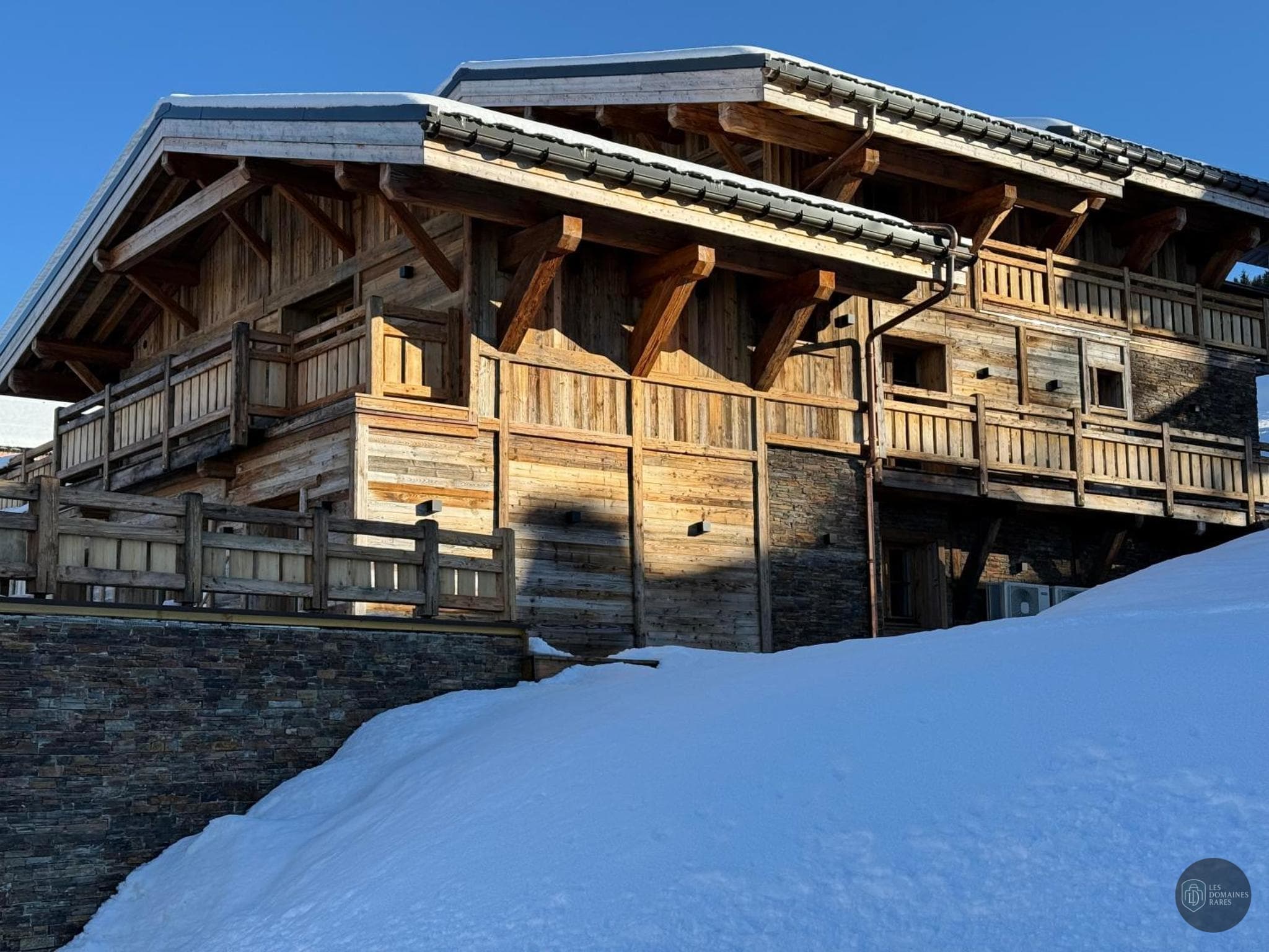 Vue de l'hôtel Chalets d’Anthouard à Megève en Auvergne-Rhône-Alpes