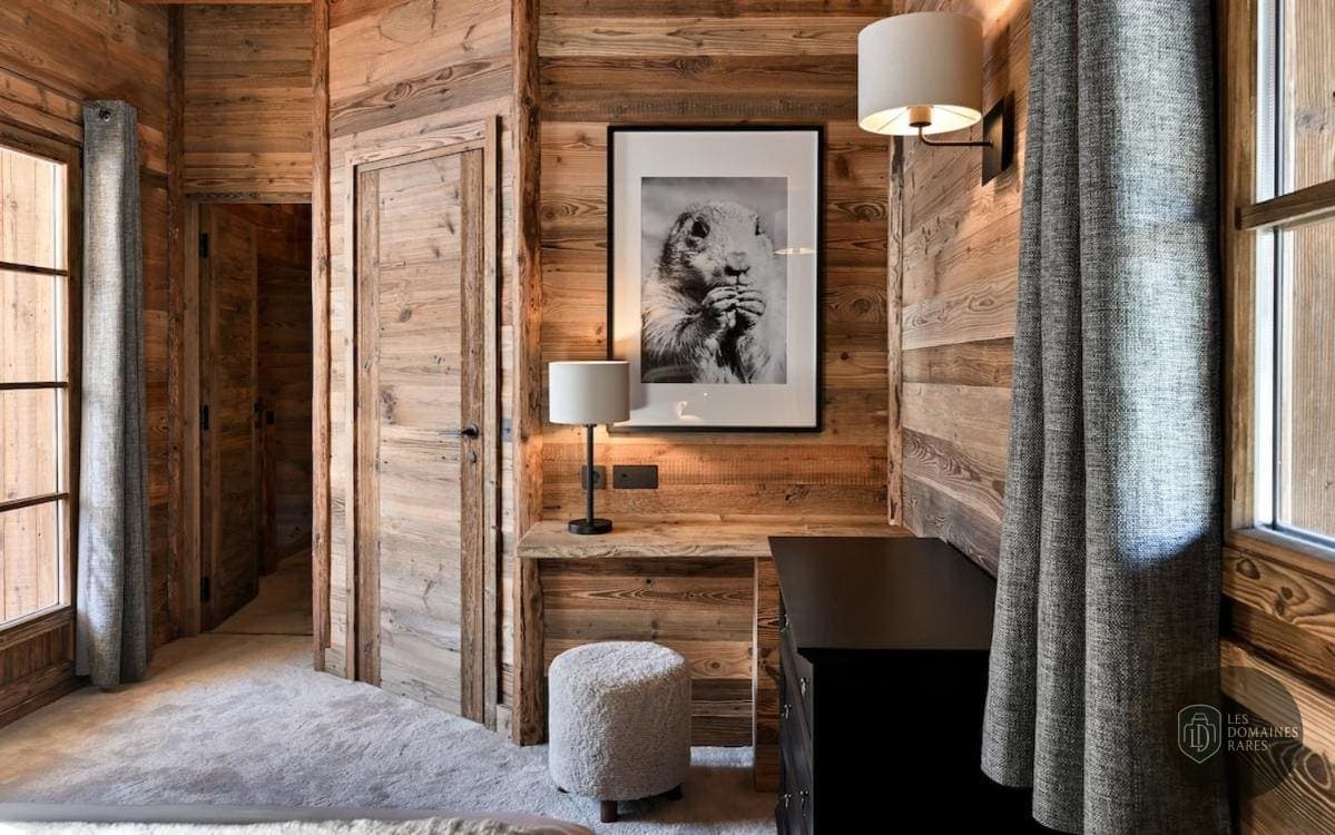 Chambre de l'hôtel Chalets d’Anthouard à Megève en Auvergne-Rhône-Alpes - séminaire savoie