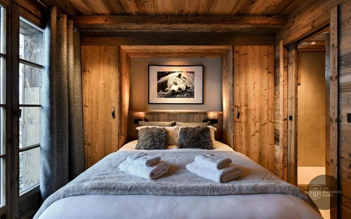 Chambre de l'hôtel Chalets d’Anthouard à Megève en Auvergne-Rhône-Alpes