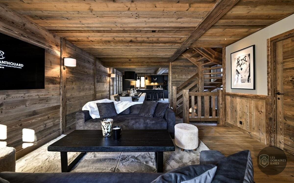Espace intérieur de l'hôtel Chalets d’Anthouard à Megève en Auvergne-Rhône-Alpes