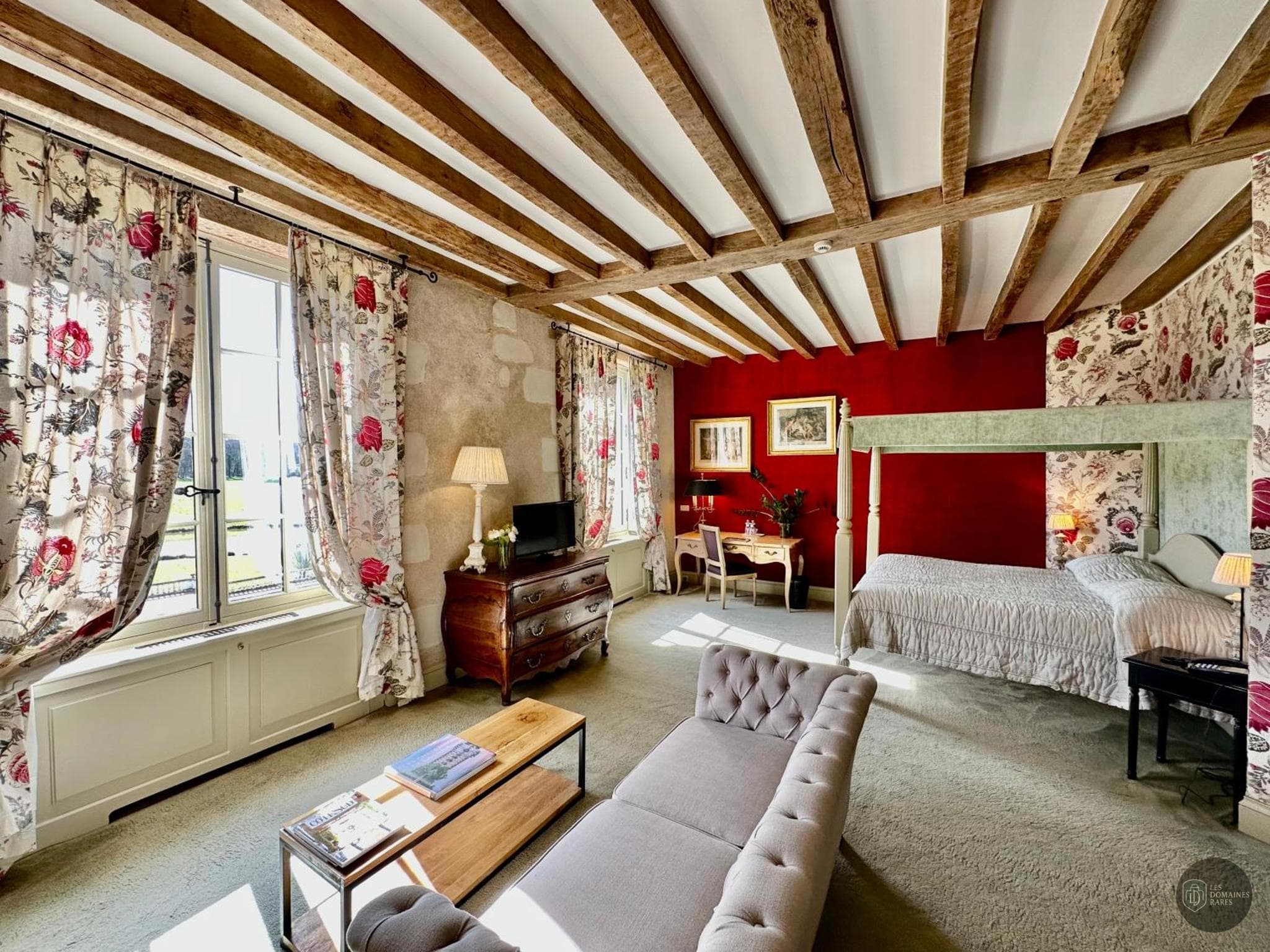 Chambre du château Chateau d'Esclimont en Centre-Val de Loire
