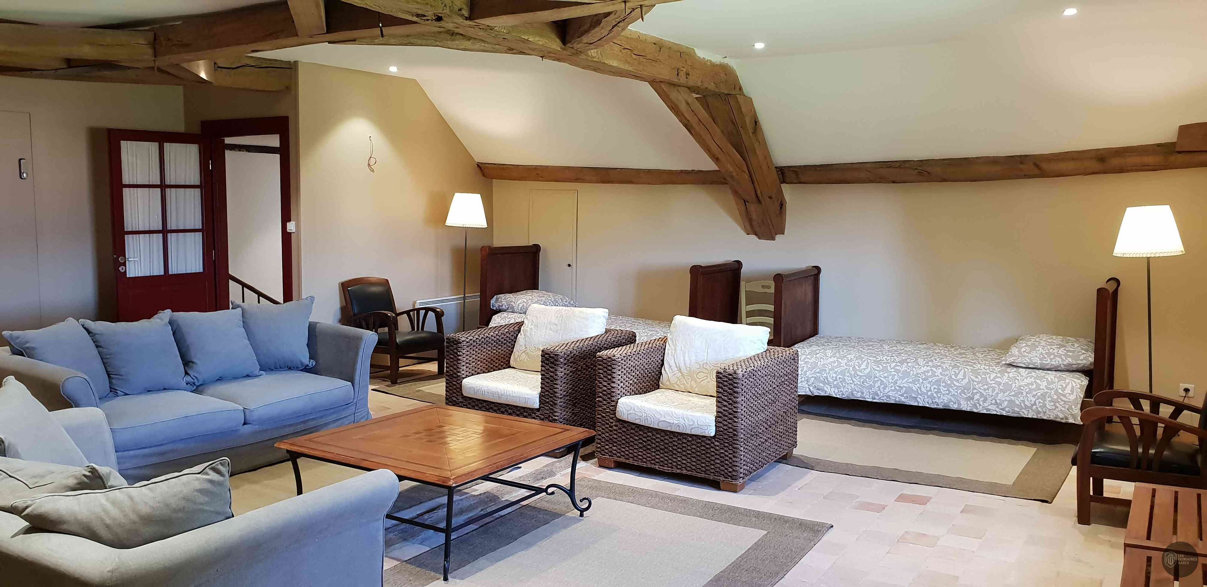 Chambre du château Chateau de Beaulon à Beaulon en Auvergne-Rhône-Alpes - séminaire beaulon