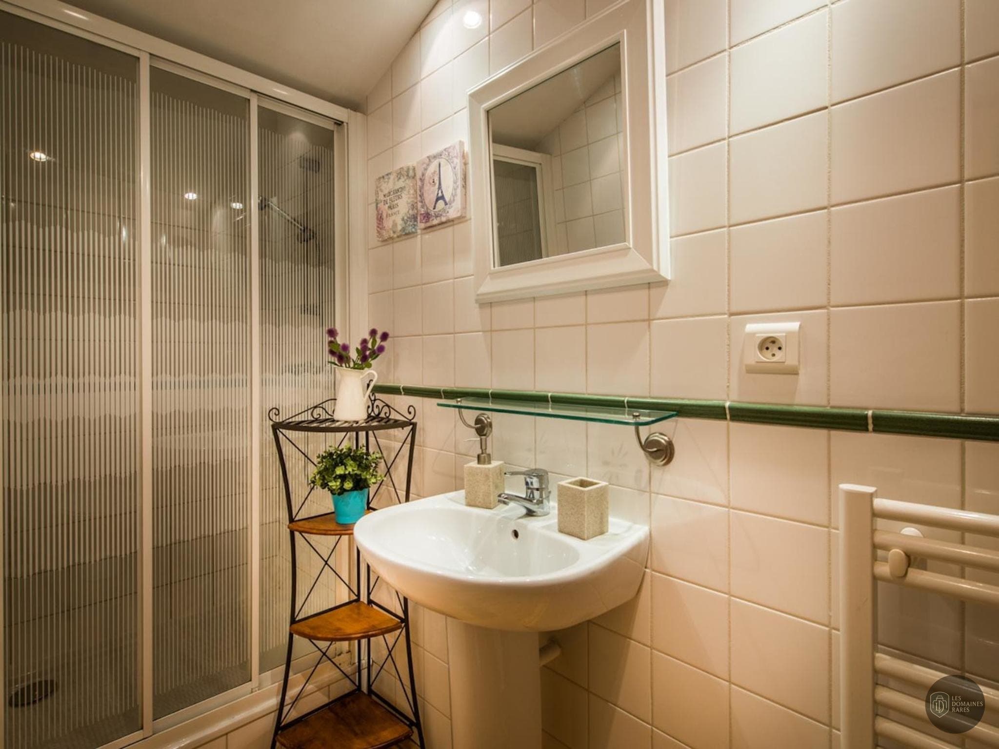 Salle de bain du château Chateau des Loges à Le en Auvergne-Rhône-Alpes
