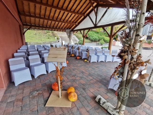 Terrasse couverte, cérémonie de mariage