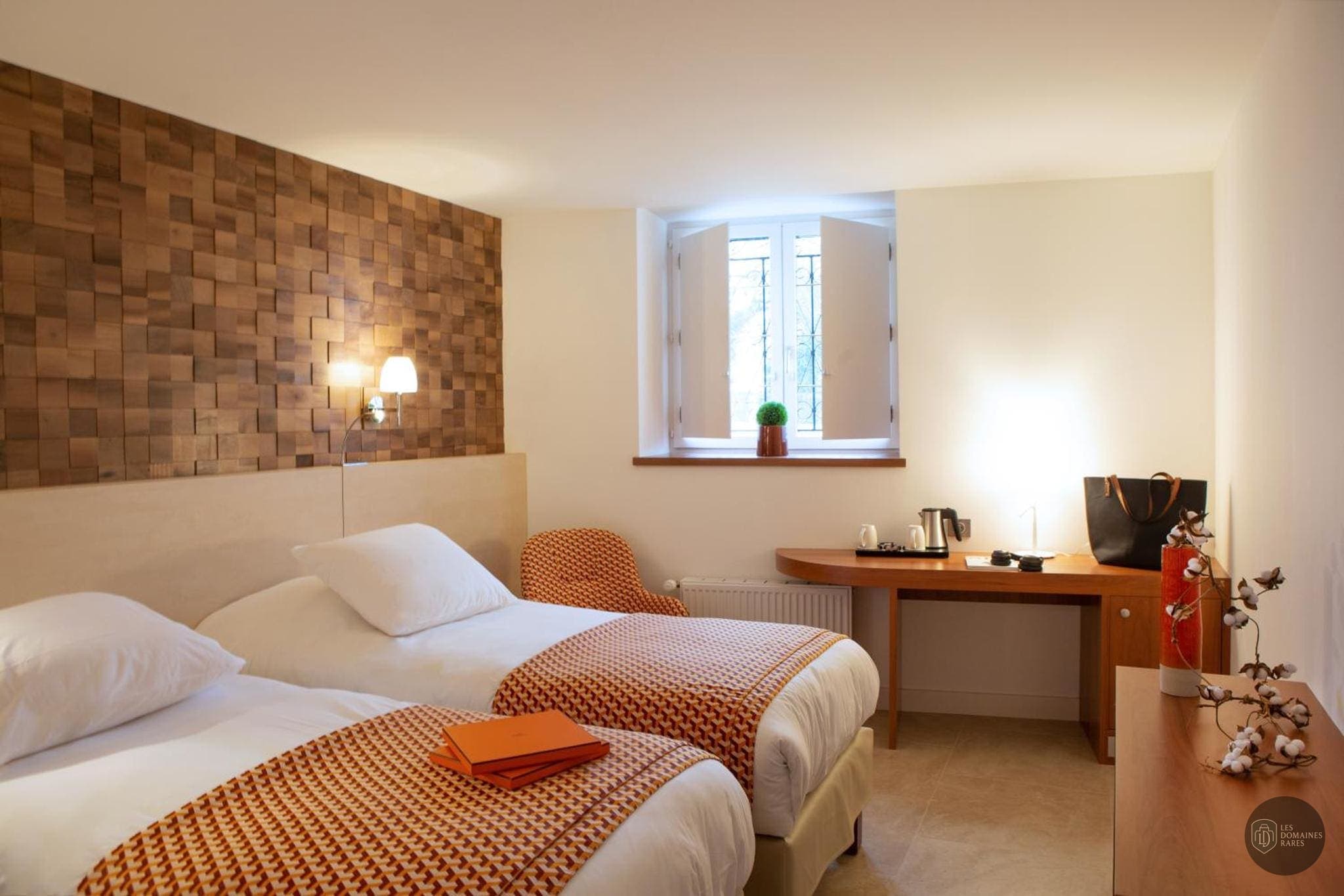 Chambre de l'hôtel Clos de la Vouge à Vougeot en Bourgogne-Franche-Comté