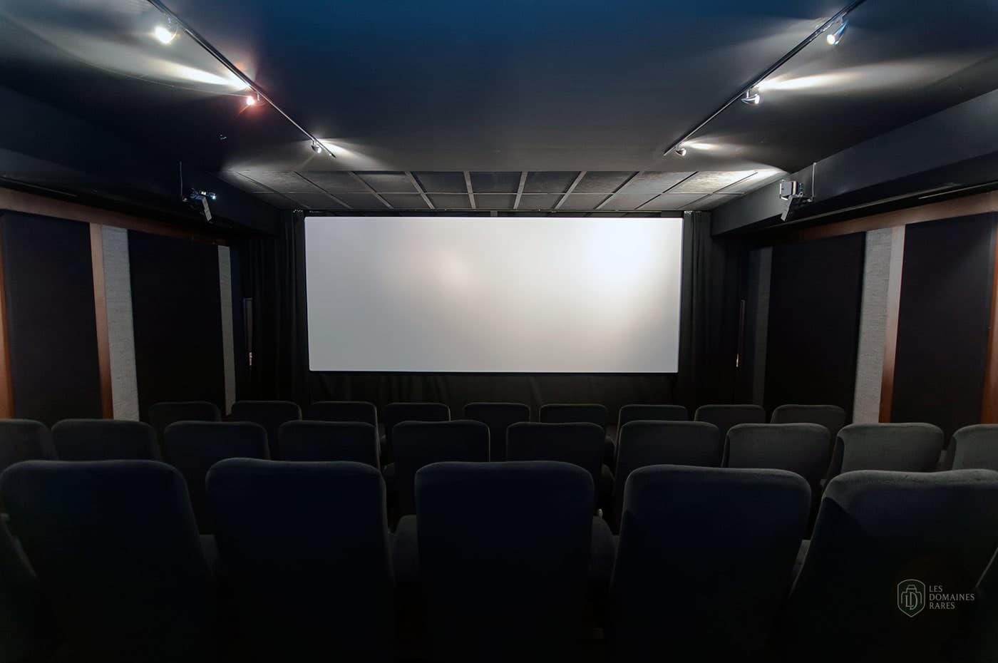 Salle de projection avec écran