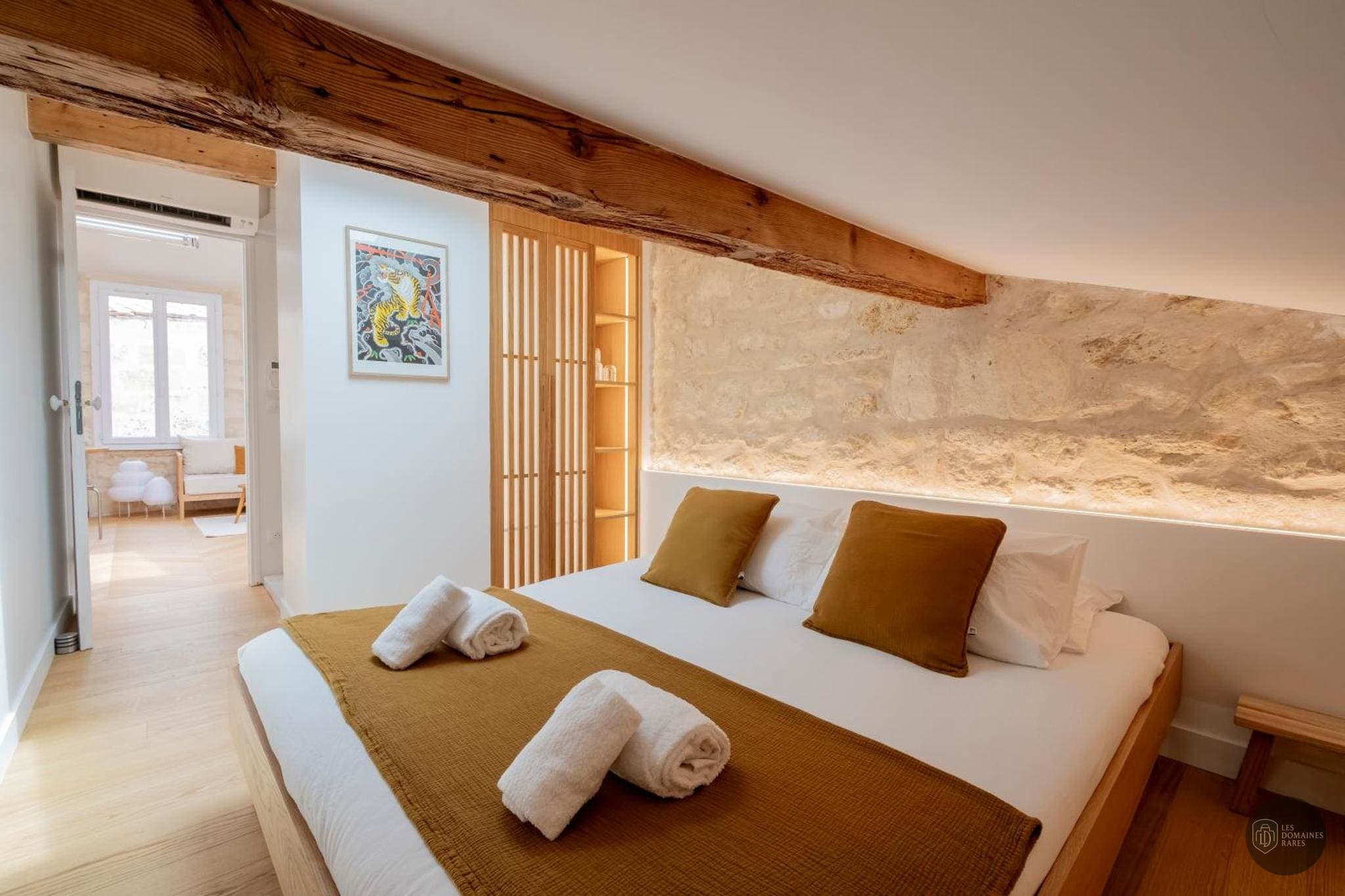 Chambre du domaine Cosy Workplace Chartrons à Bordeaux en Nouvelle-Aquitaine - séminaire bordeaux