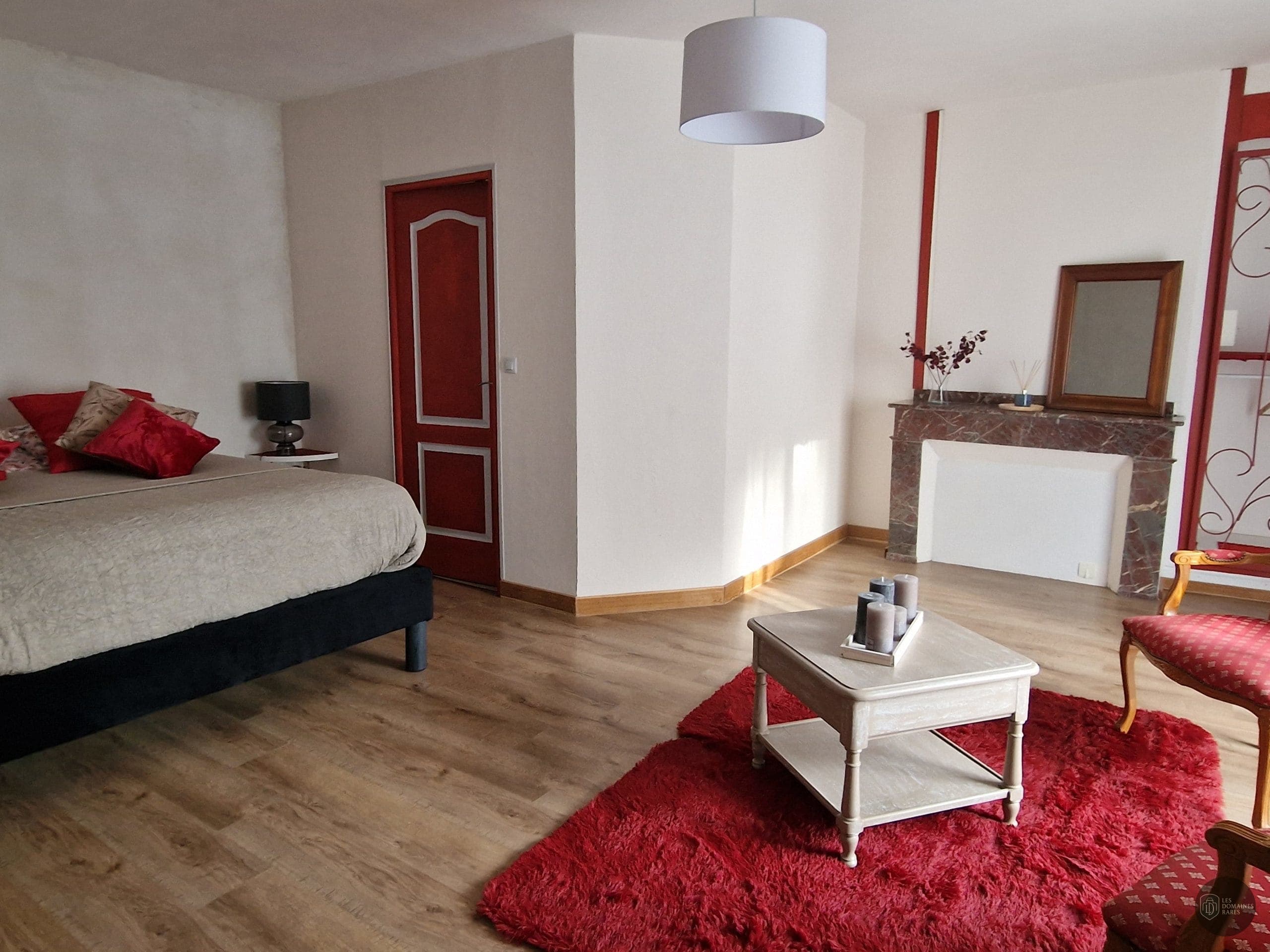 Chambre du domaine Domaine Del Luz en Occitanie - séminaire castres