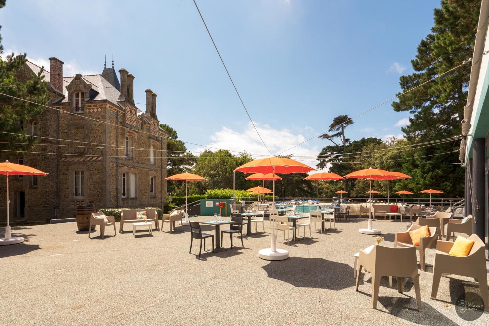Vue extérieure de l'hôtel Domaine Ker Juliette à Pornichet en Pays de la Loire