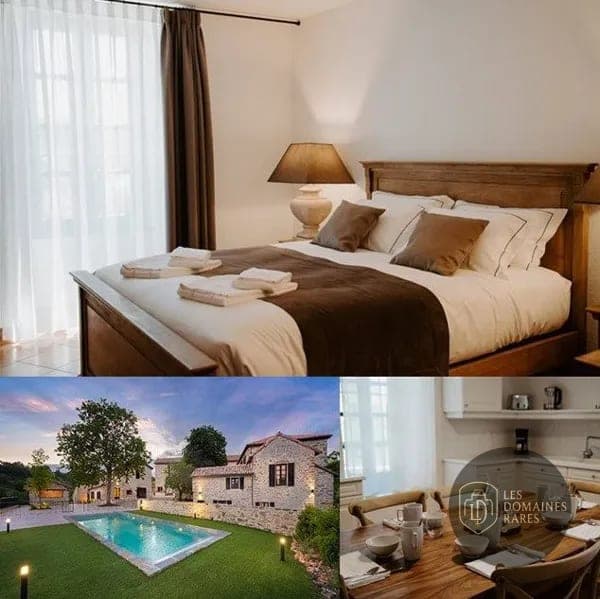 Chambre du domaine Domaine de Baldassé en Occitanie - séminaire saint-affrique, france