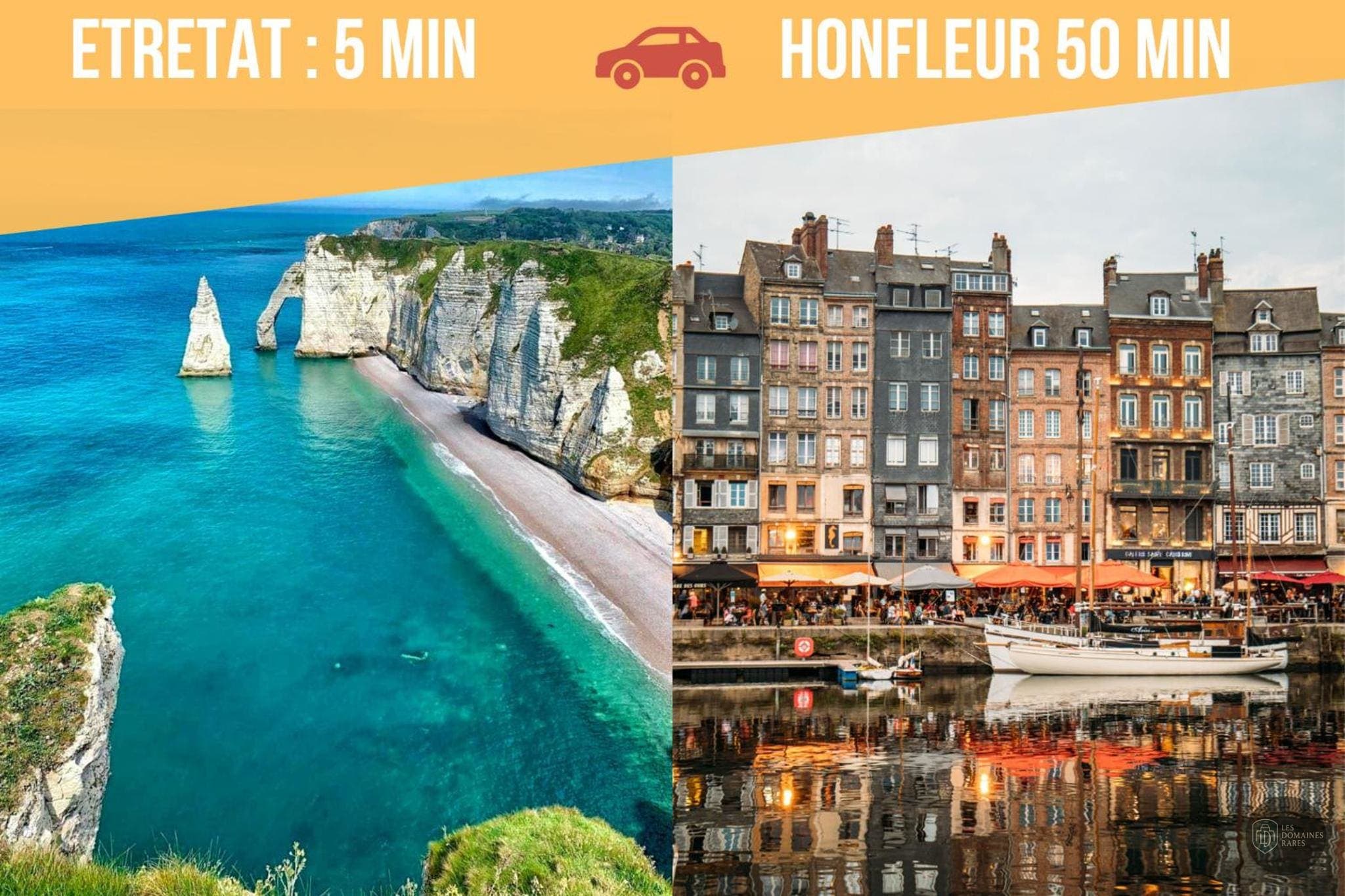 Vue extérieure du domaine Domaine des Falaises en Normandie
