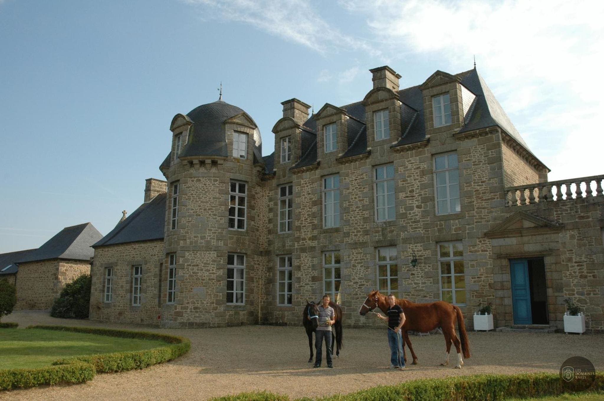 Vue du domaine Domaine du Bois Guy en Bretagne